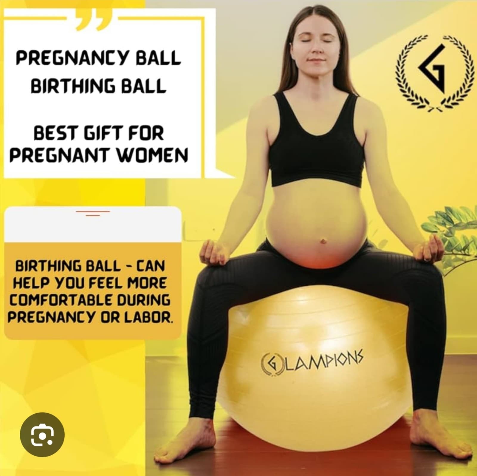 Yoga Ball for Stability & Exercising - Thumbnail 2