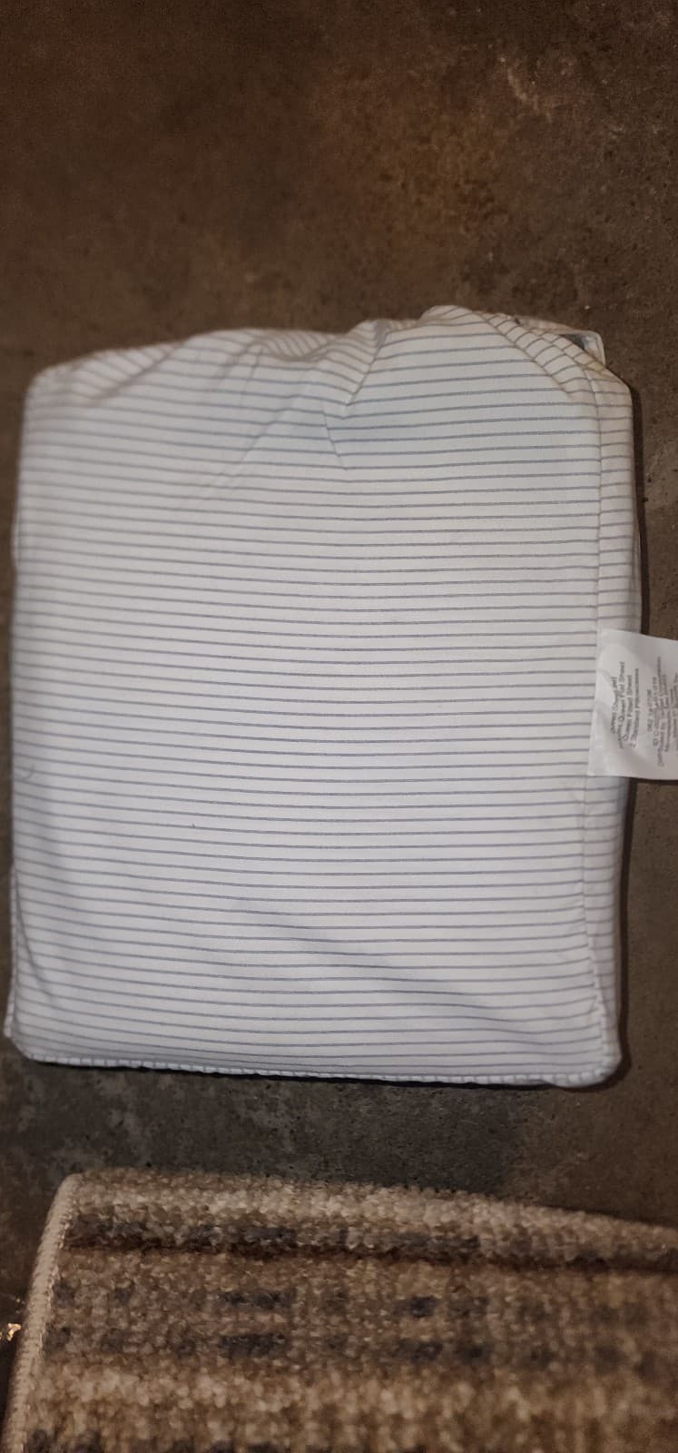 Queen Striped Microfiber Sheet Set Blue - Room Essentials - Thumbnail 5