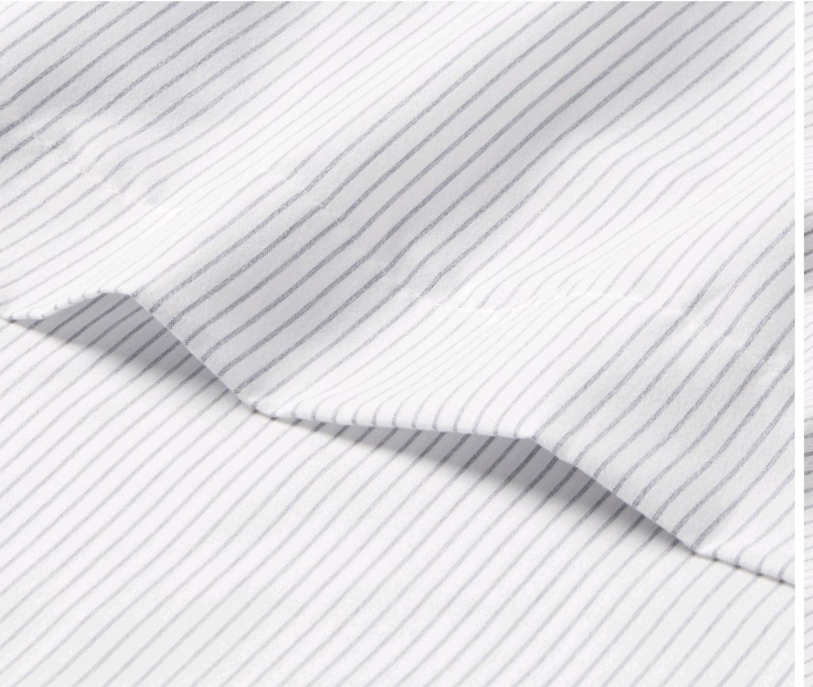 Queen Striped Microfiber Sheet Set Blue - Room Essentials - Thumbnail 3