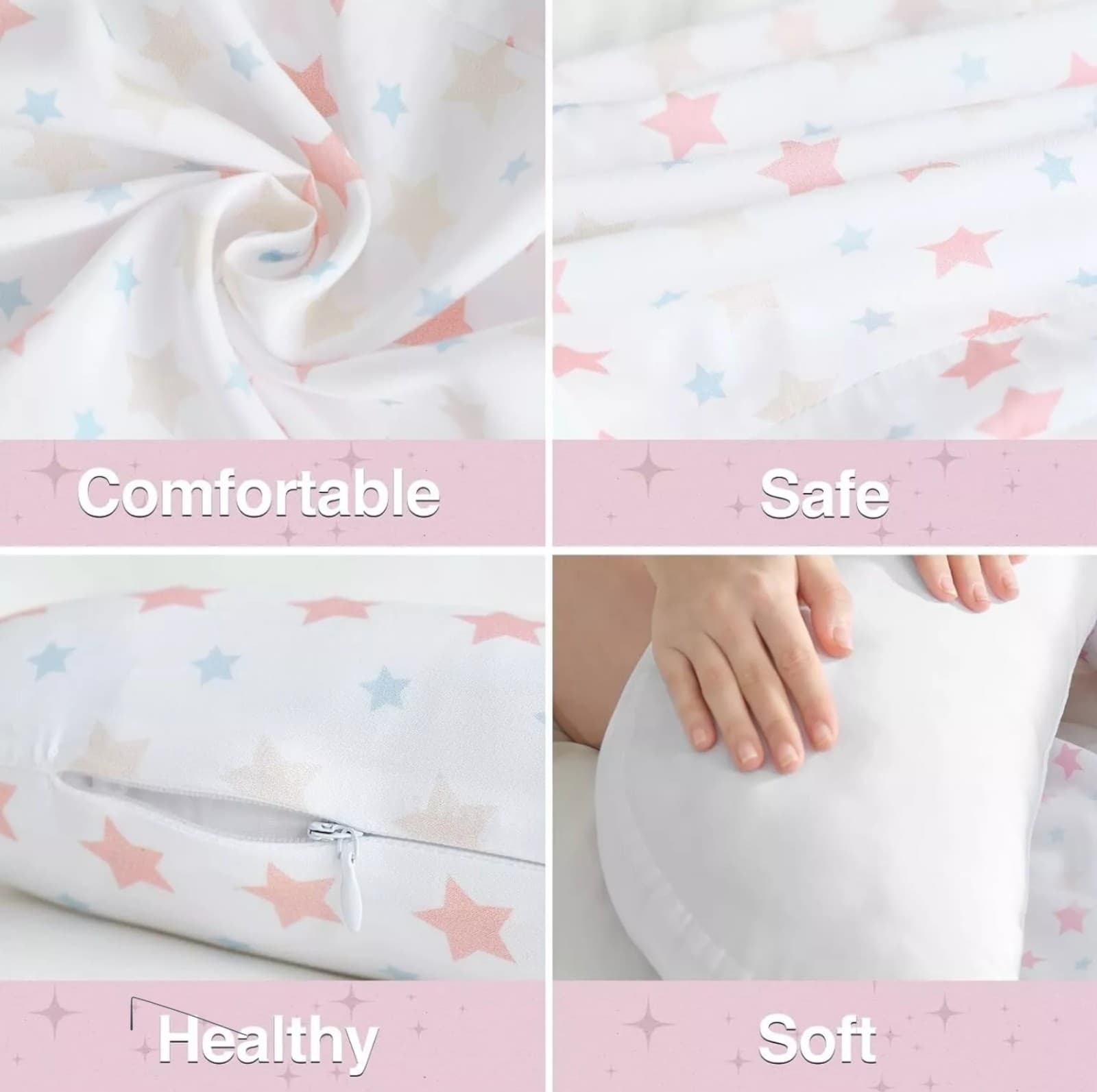 Pregnancy Pillows for Sleeping, Support for Back, Legs, Hips - Thumbnail 3