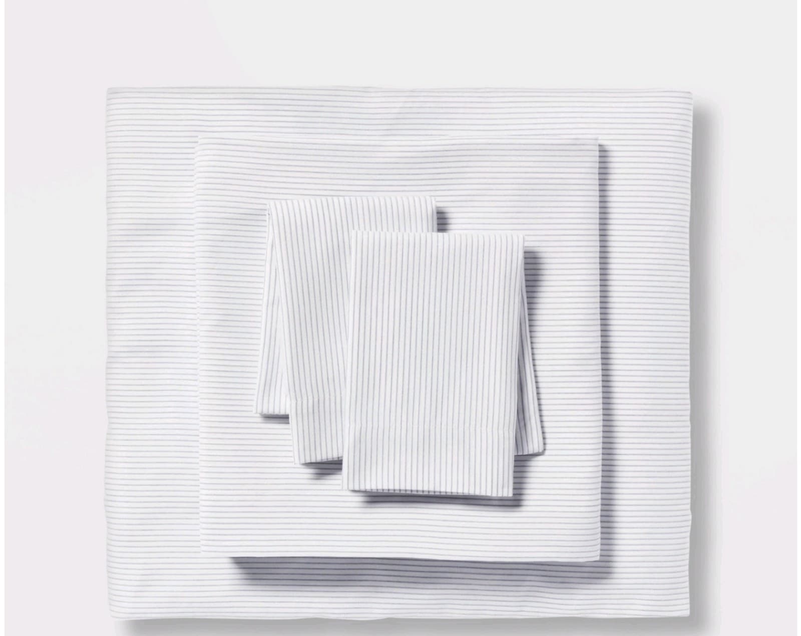 Queen Striped Microfiber Sheet Set Blue - Room Essentials - Image 1