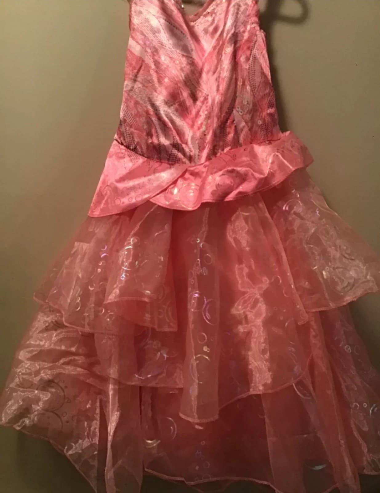 Wicked Official Movie Glinda Good Witch DRESS Costume Girls size Large - Thumbnail 2