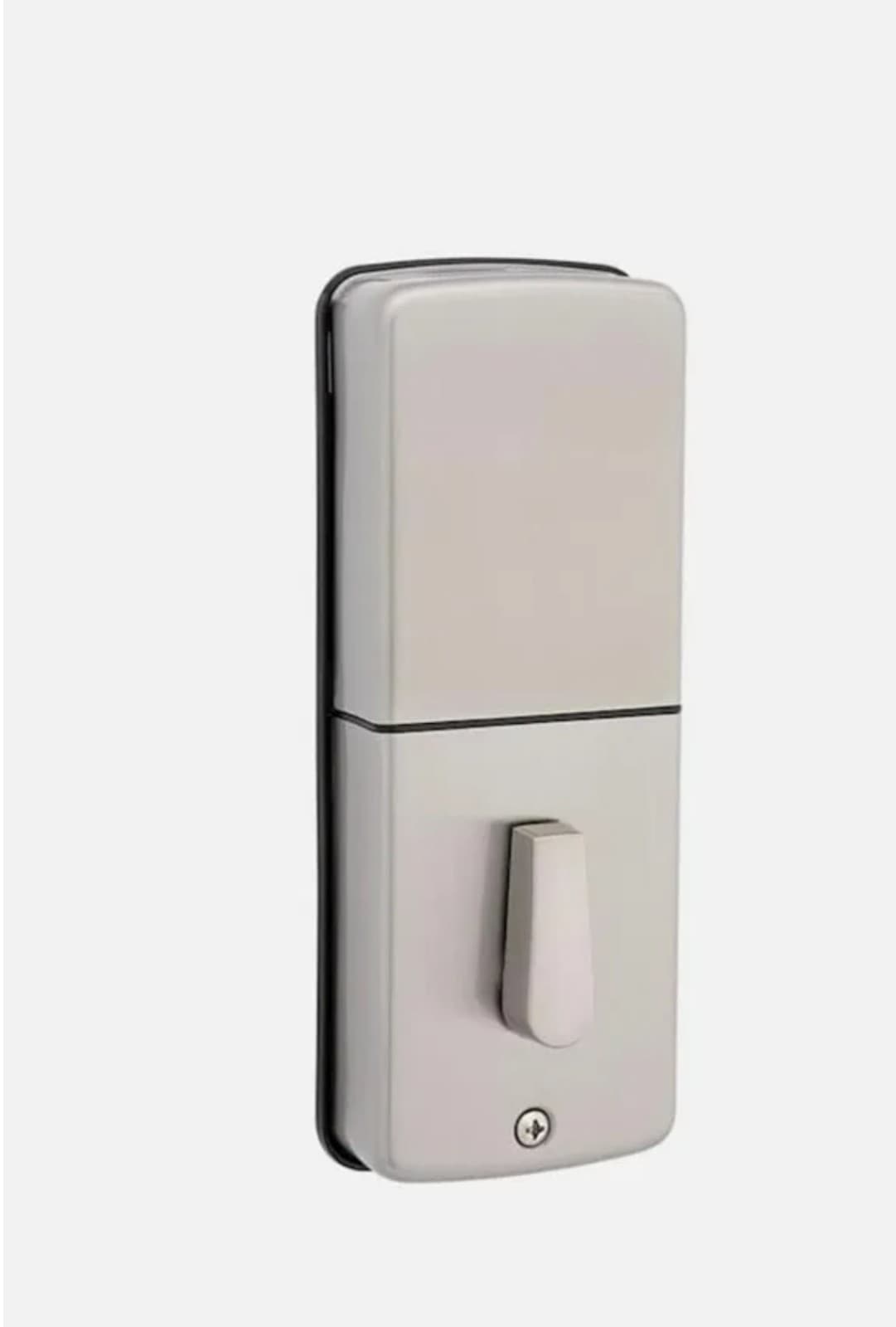 Bragg Satin Nickel, Modern Electronic, Deadbolt & Door Handle, Satin Nickel - Thumbnail 4