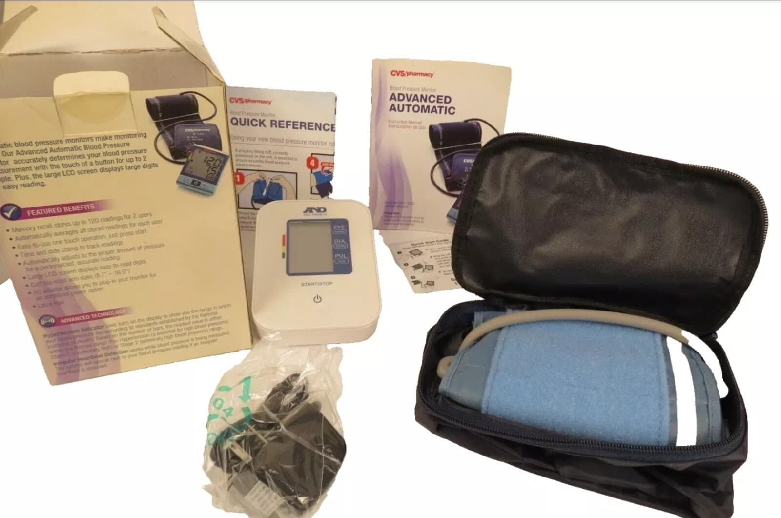 Blood Pressure Monitor CVS Advanced Upper Arm Cuff BP3MV1-1ECVS - Thumbnail 2