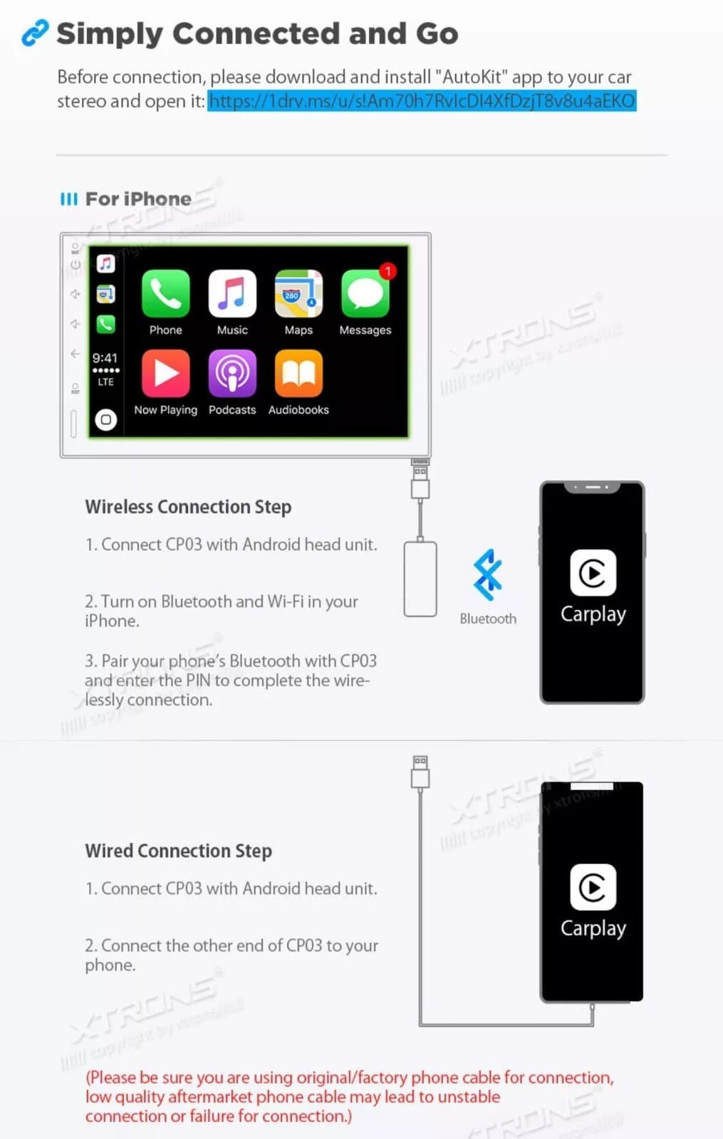Car Play Wireless Car Auto Play Dongle Adapter for Android, iPhone - Thumbnail 5