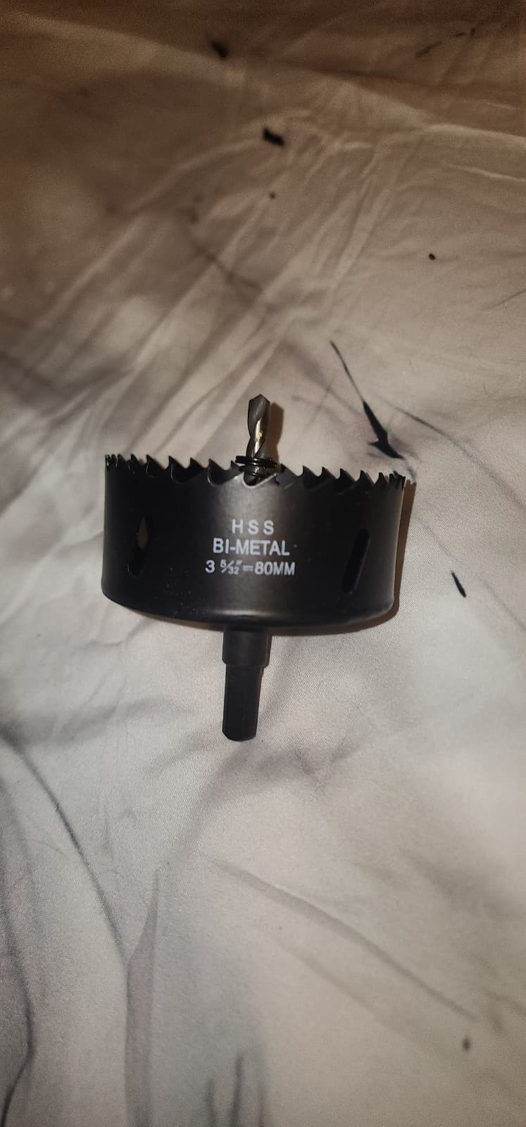 HSS BI-Metal 3 5/32” 80mm hole saw Black - Thumbnail 2