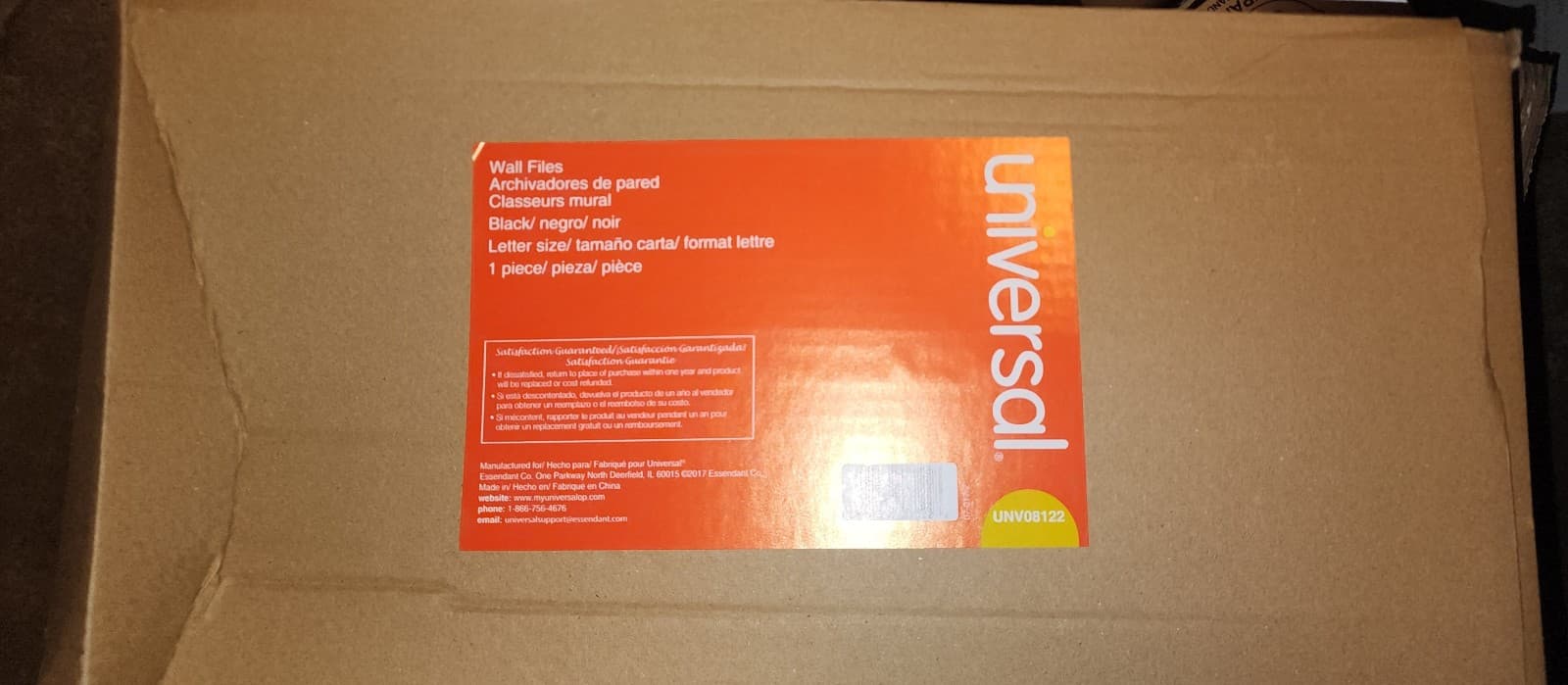 Single Pocket Black Wall File, Letter Size Universal - Thumbnail 5