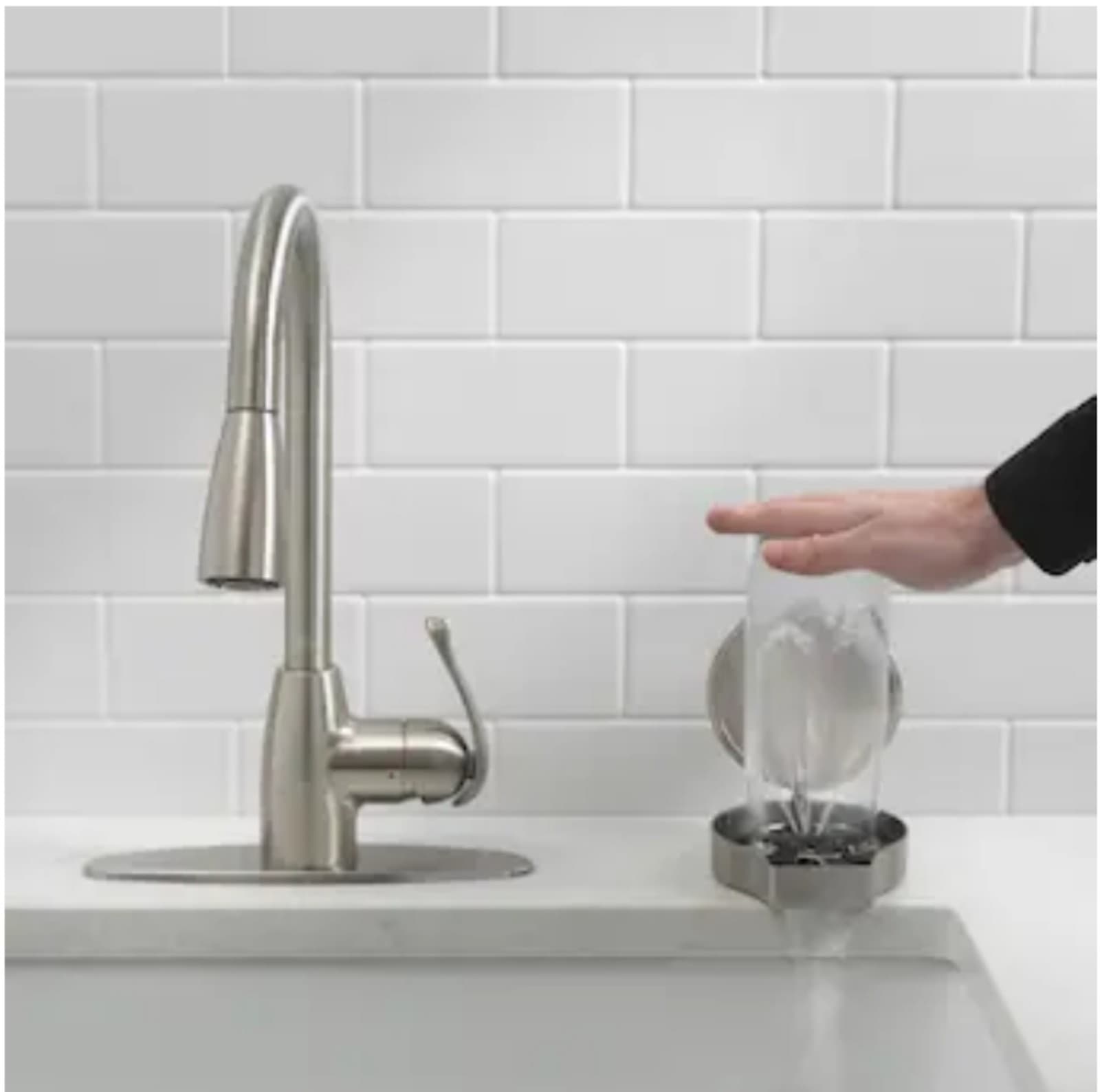 Project Source Glass Rinser with Cover - Thumbnail 4