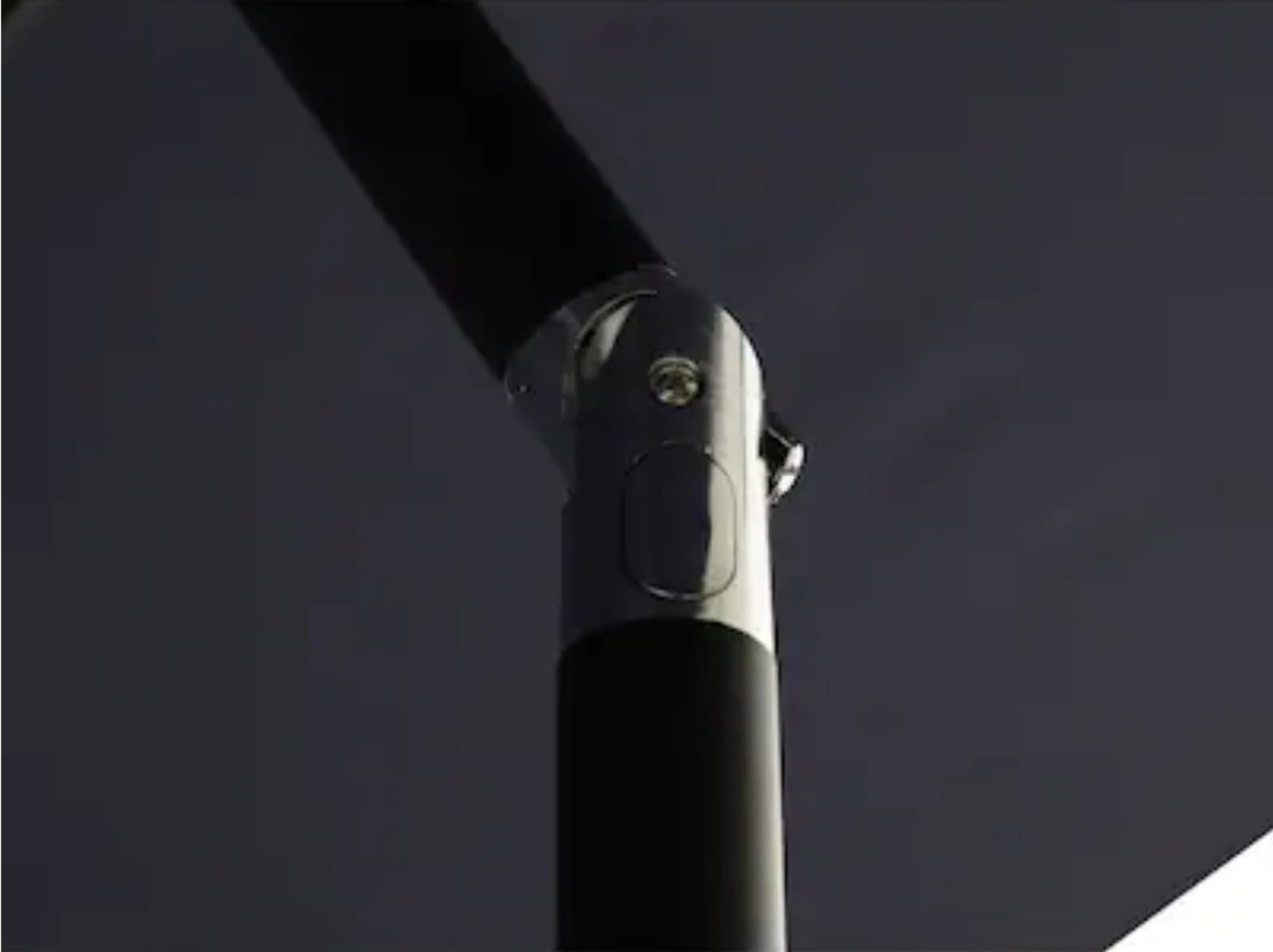 Style Selections 7.5-ft Steel Blue Push-button Tilt Market Patio Umbrella - Thumbnail 12