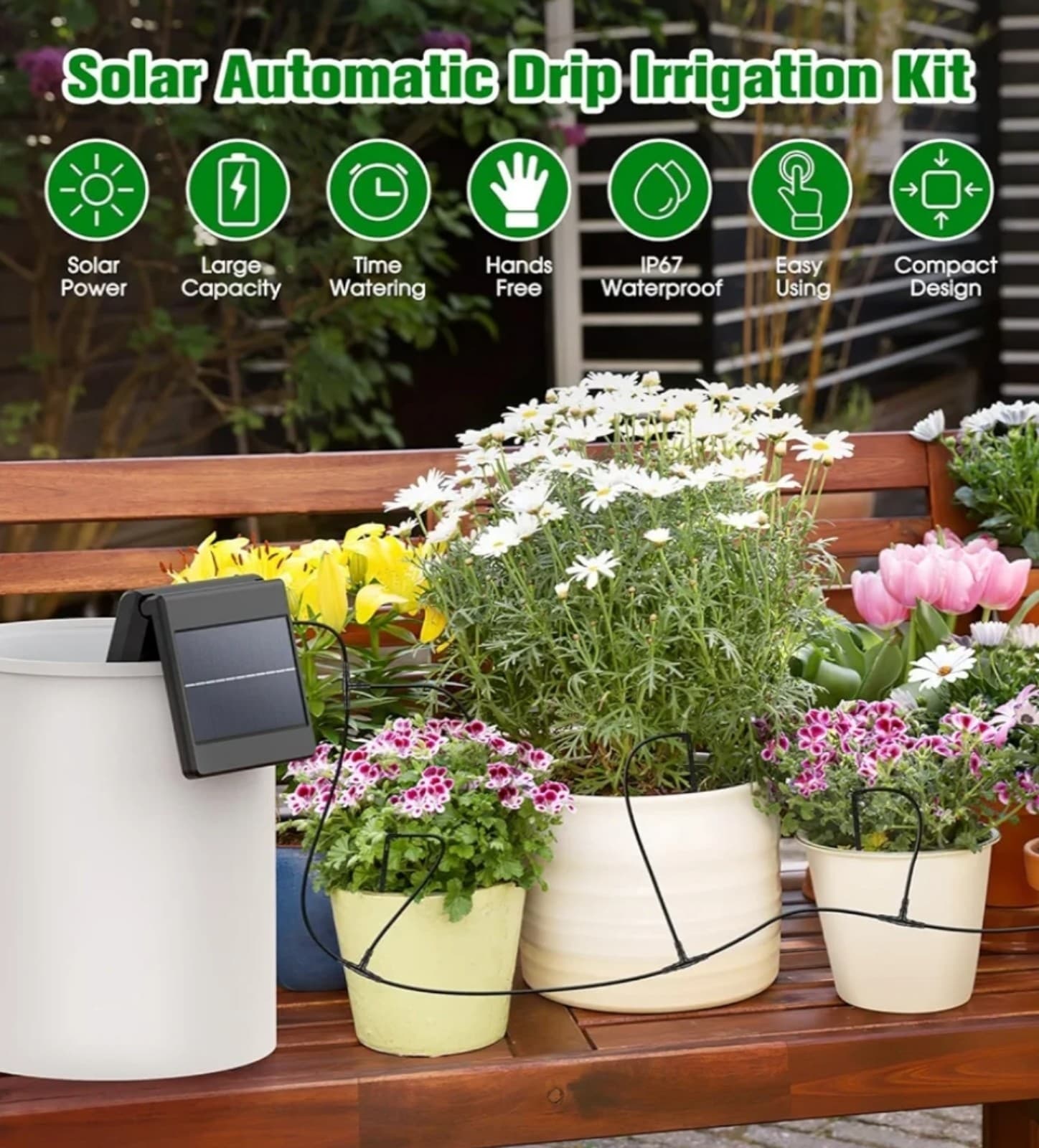 Solar Automatic Drip Irrigation Kit System - Thumbnail 4