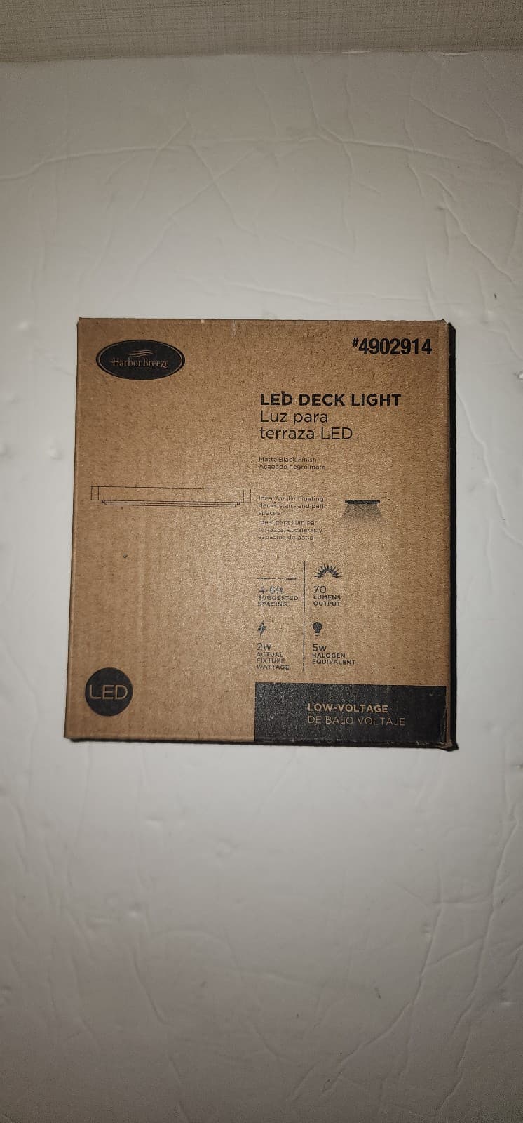 Harbor Breeze 2-Watt Black Low Voltage LED Outdoor Deck Light (3000 K) - Image 1