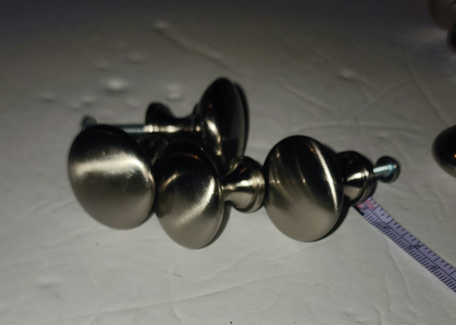 Drawer Pulls Brushed Nickel Round 1in x8 - Thumbnail 4