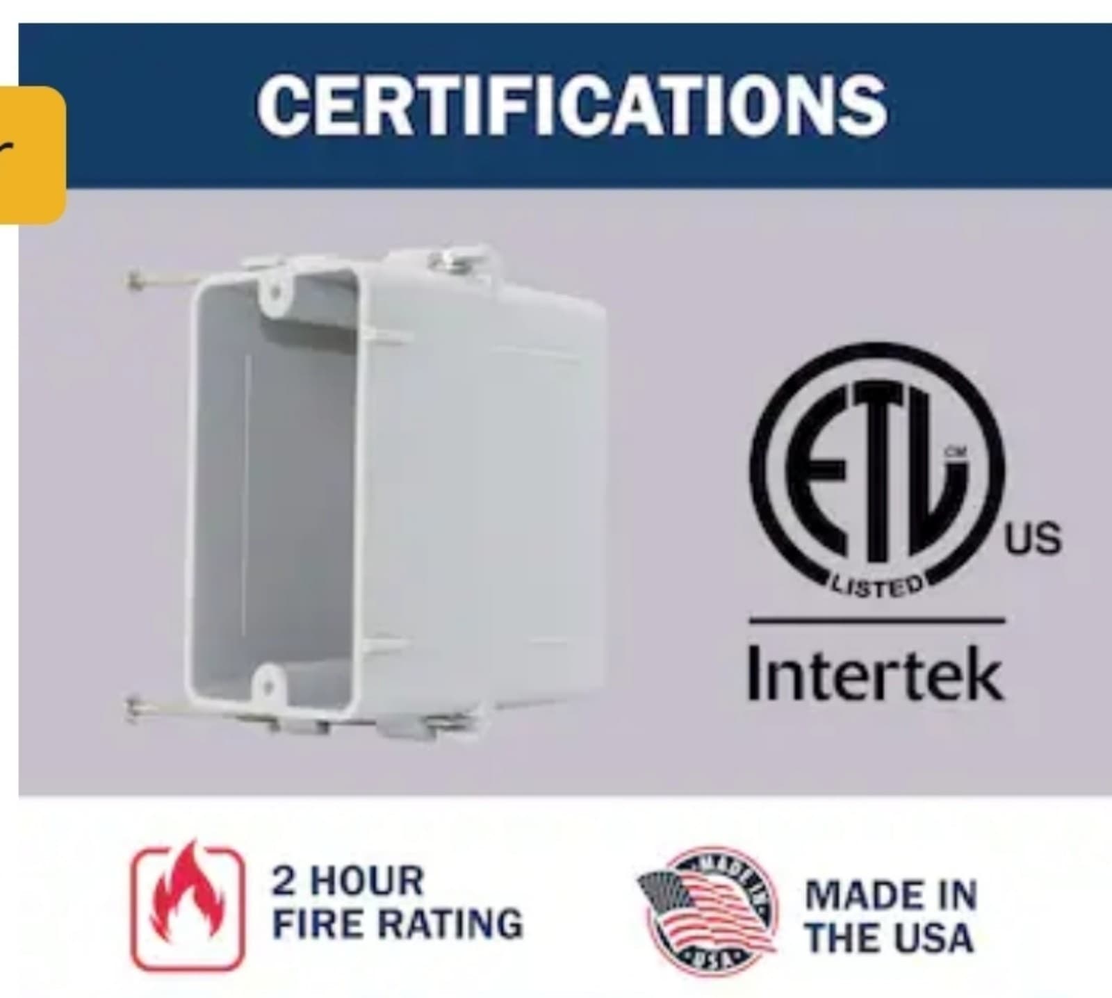 1-Gang PVC New Work Switch/Outlet Electrical Box 1 box - Thumbnail 6