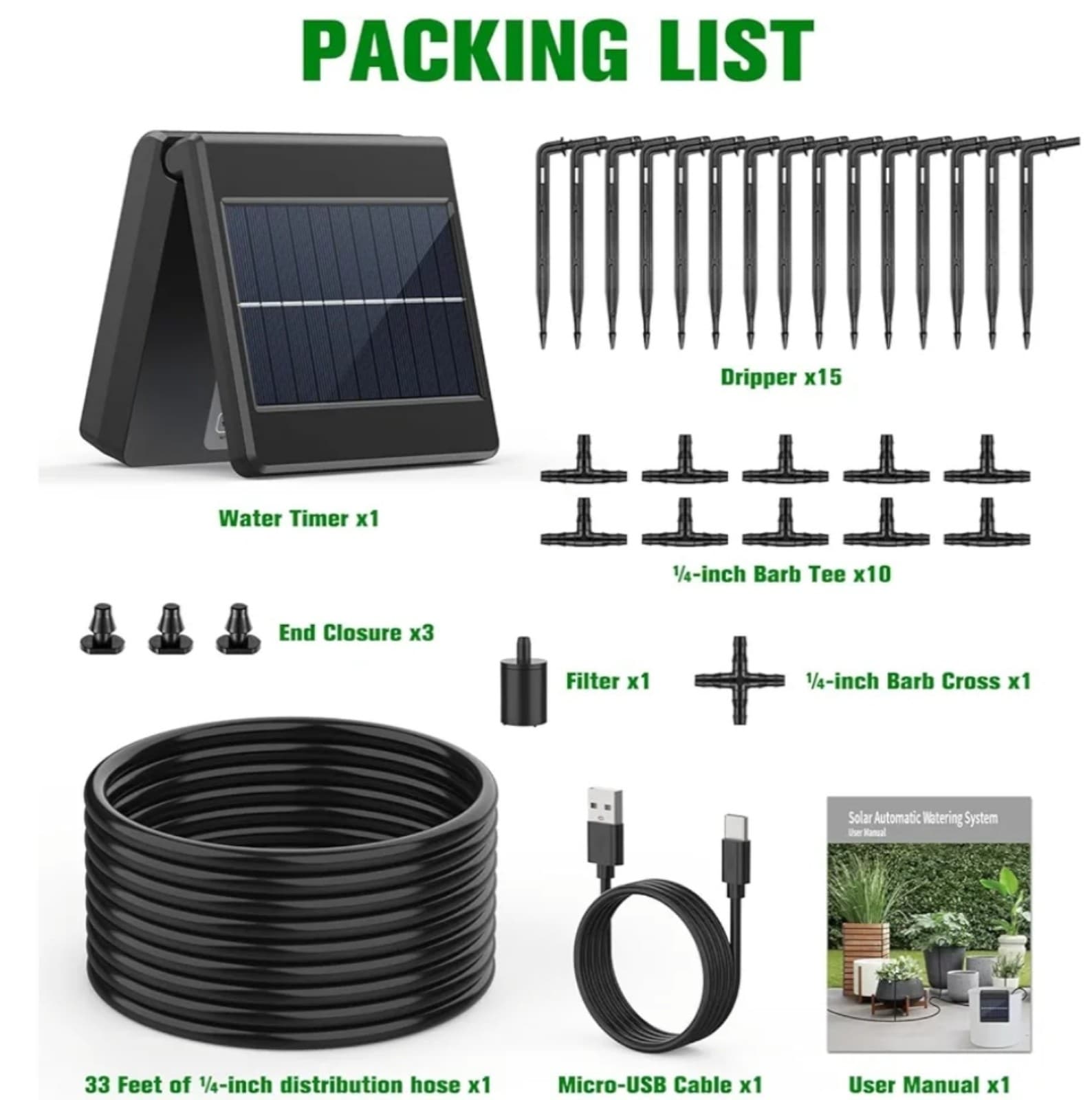Solar Automatic Drip Irrigation Kit System - Thumbnail 7