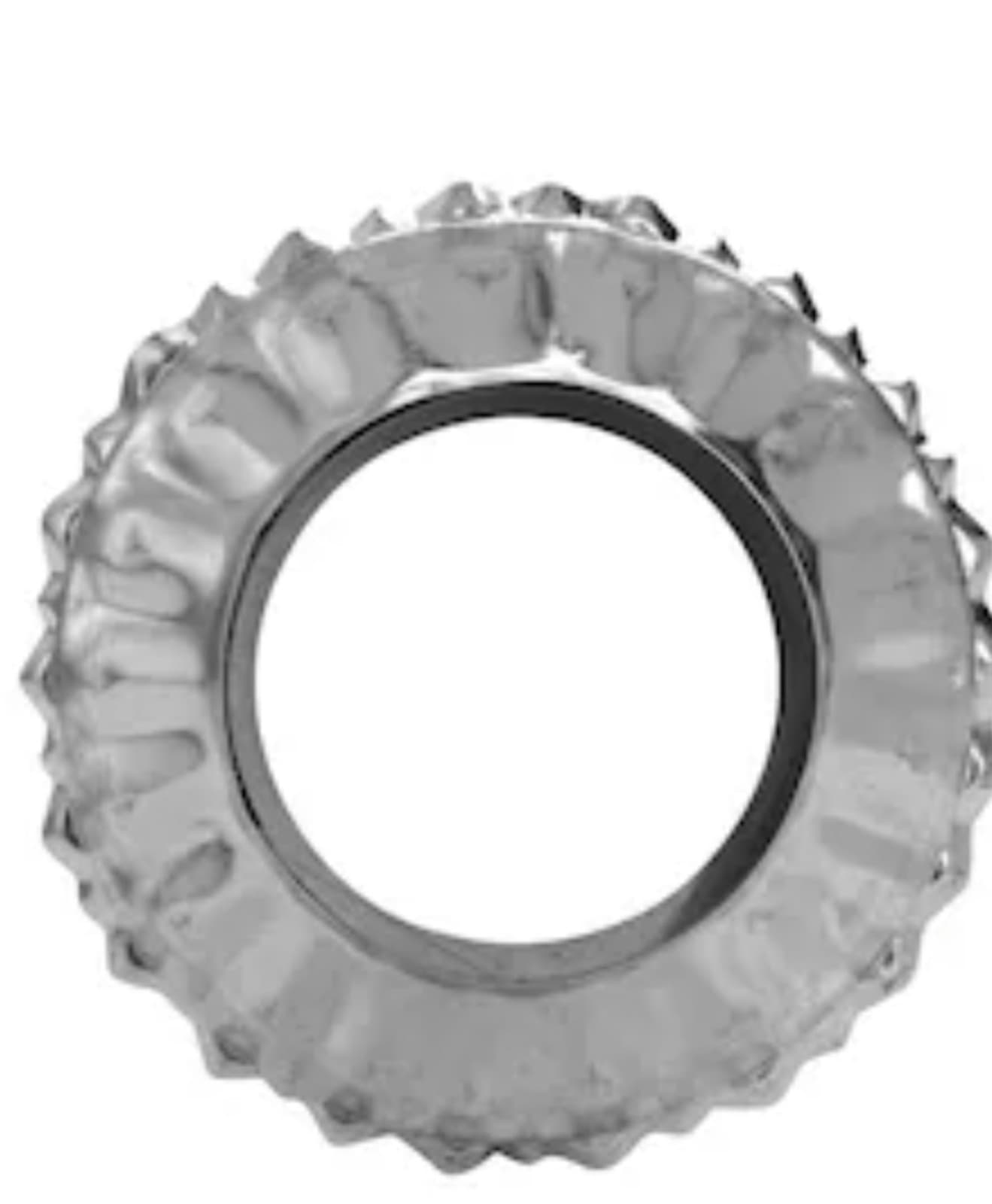 Storm Duct Starting Collar 26 Gauge Galvanized Steel Round - Thumbnail 2