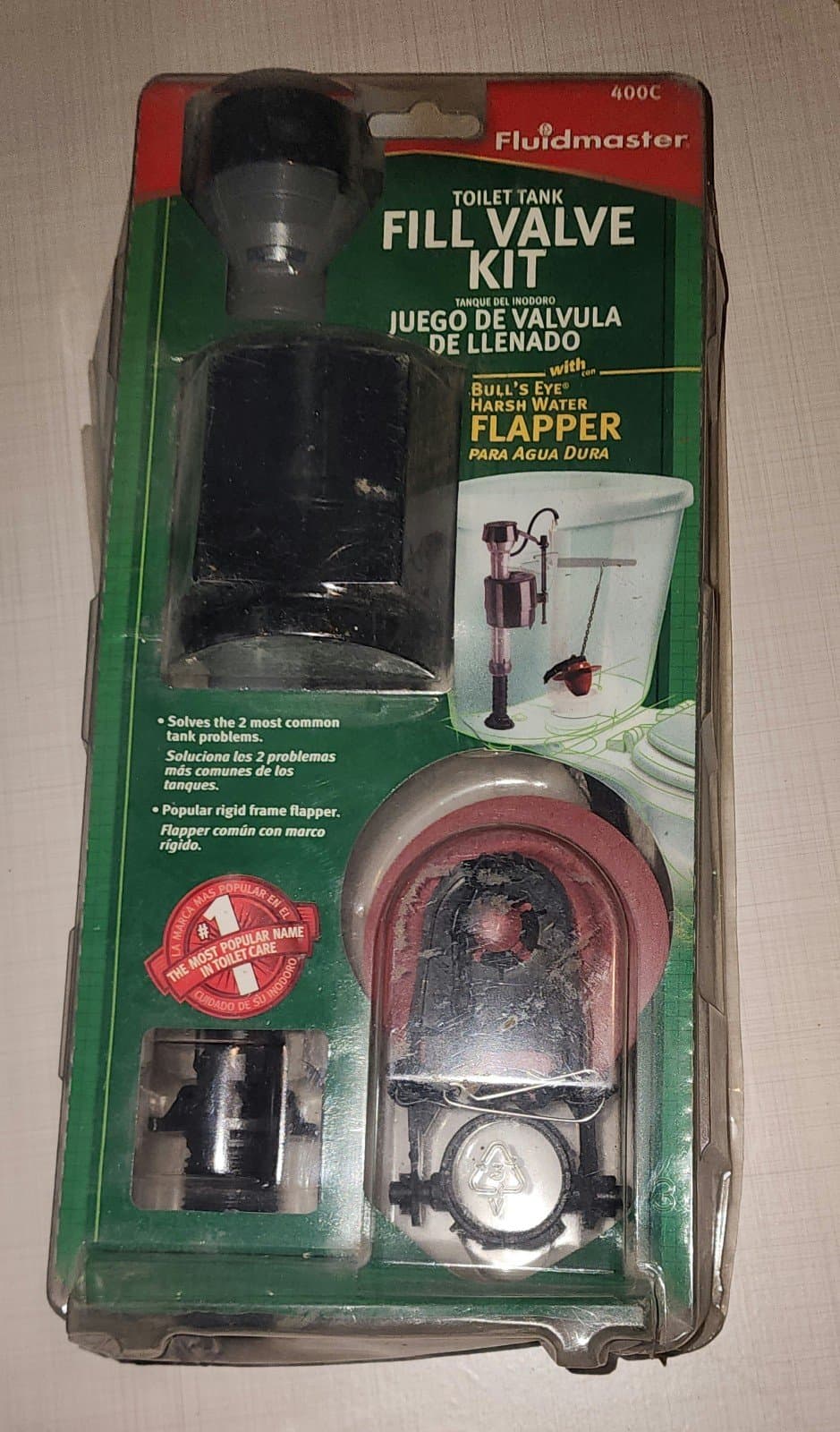 Fluidmaster Toilet Tank Fill Valve Kit Repair Easy Install 400C - Thumbnail 2