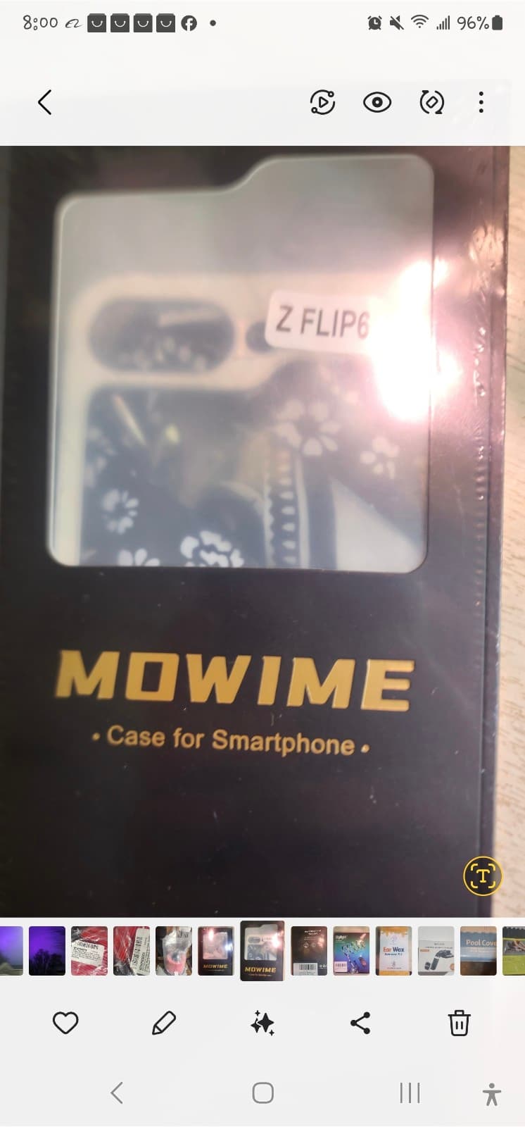Z Flip 6 Phone Case with Floral Lanyard - Image 1