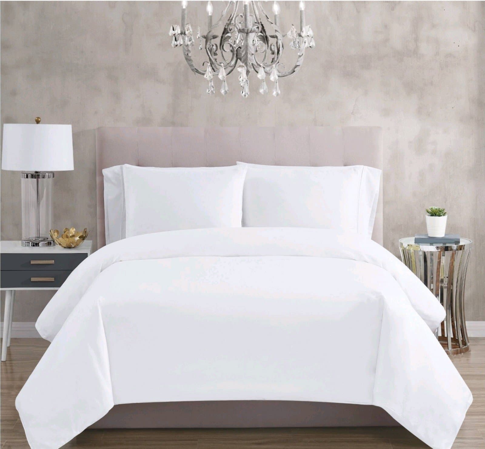 300 Thread Count Cotton Sateen Duvet Set - Christian Siriano NY - Image 1