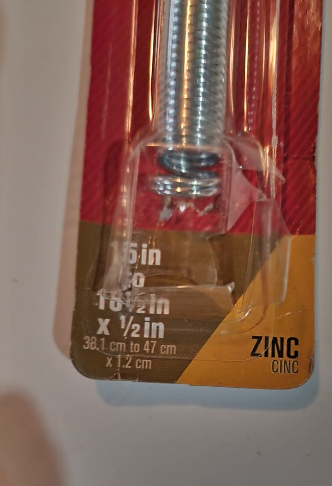 ADJUSTABLE SPRING 15"-18 1/2" X 1/2" - Thumbnail 2