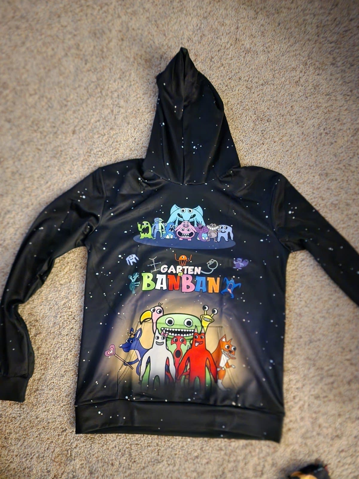 GARTEN OF BANBAN Hoodie Sweatshirt - Kids Boy/Girl Size Large - Outer Space - Thumbnail 2