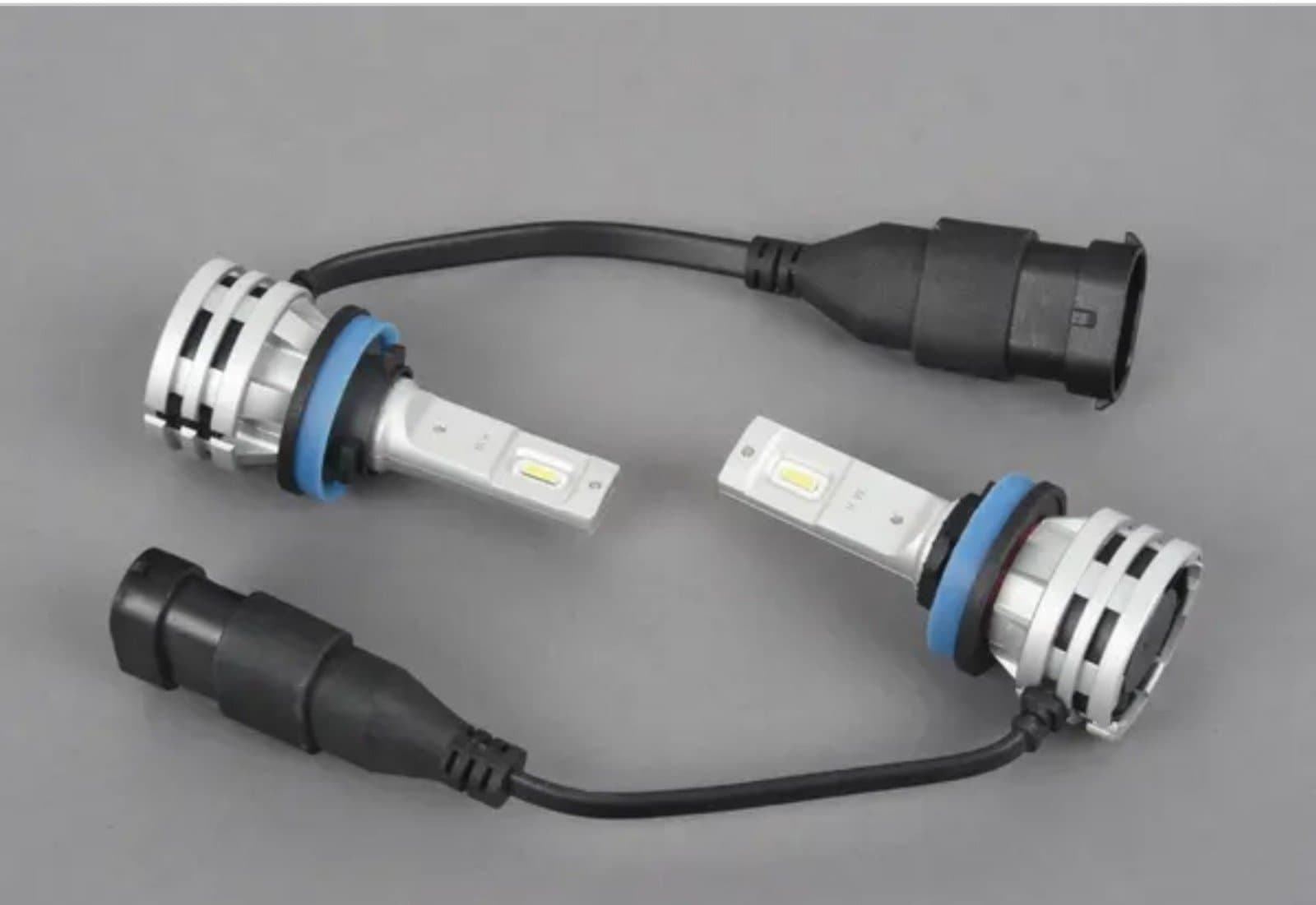Pair of H11 H8 H16 LED Headlights High Low Beam Bulbs 100W White Conversion Kits - Image 1