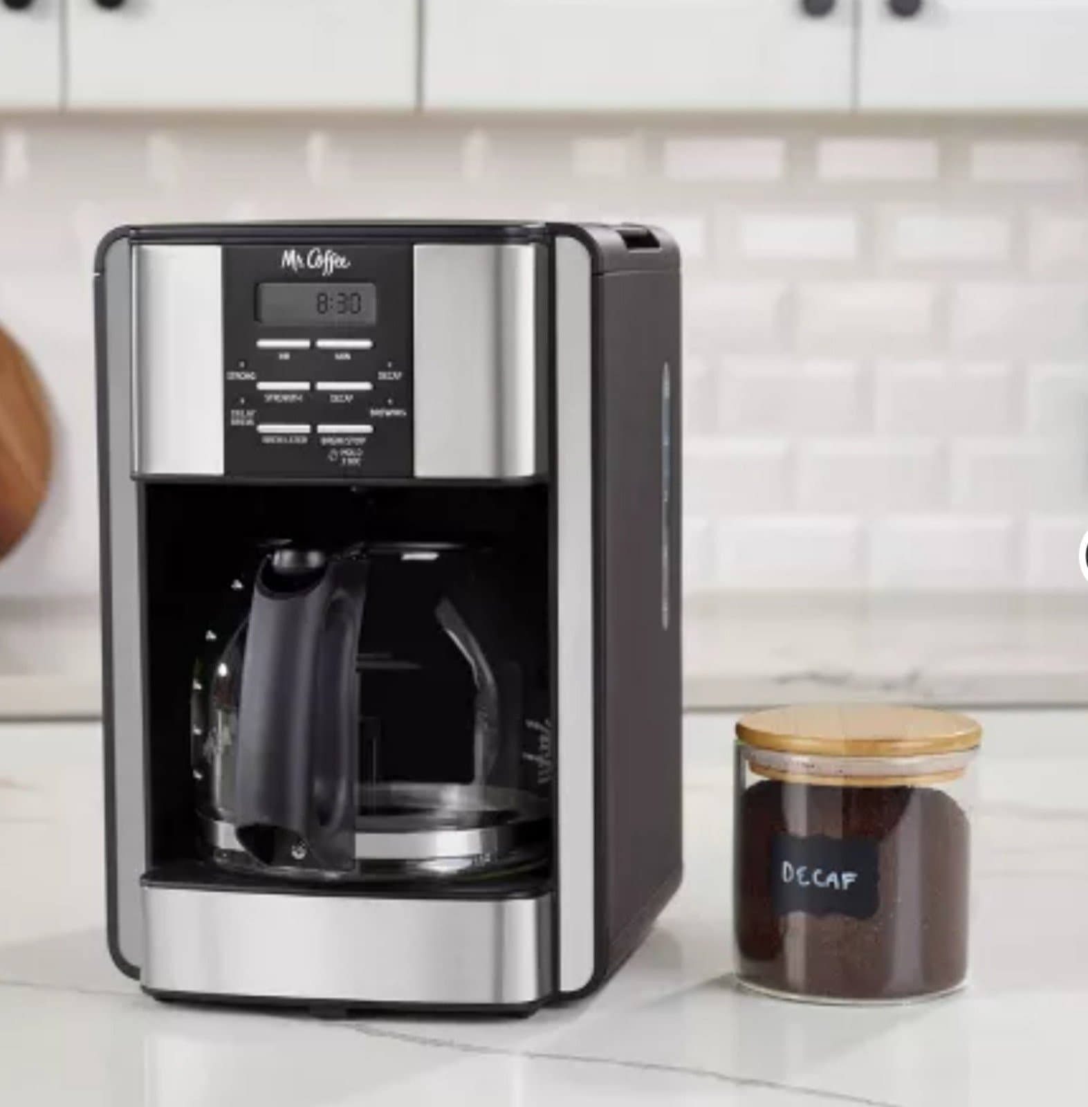 Mr. Coffee 12-Cup Programable Coffee Maker Black/Stainless Steel - Thumbnail 3