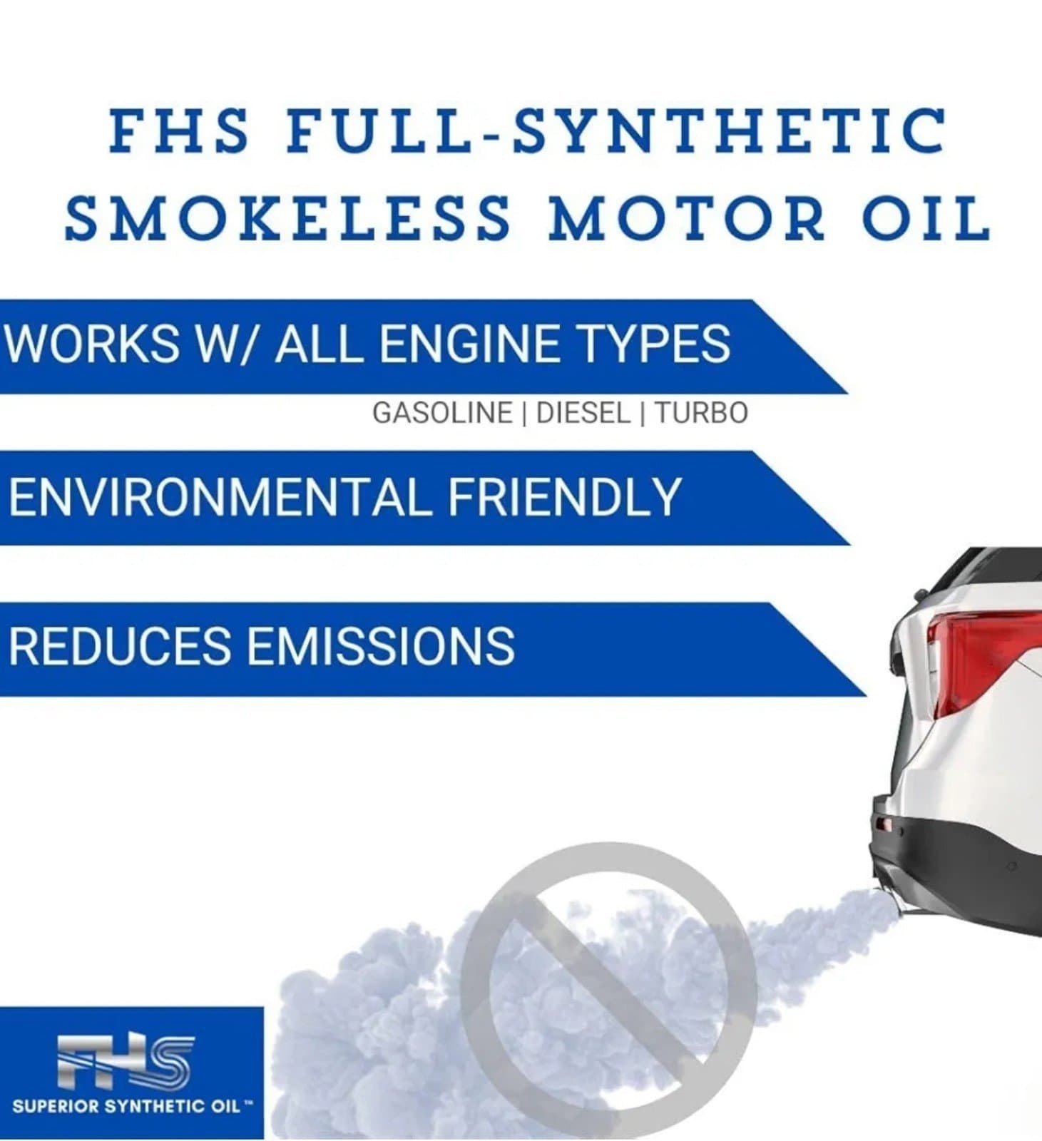 FHS Smokeless Car Oil 2 Liters - Thumbnail 5