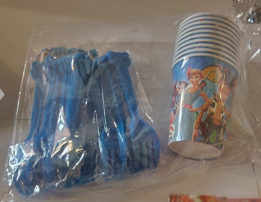 Toy Story Birthday Party Supplies Plates Banner Balloons Stickers Cupcake Topper - Thumbnail 8