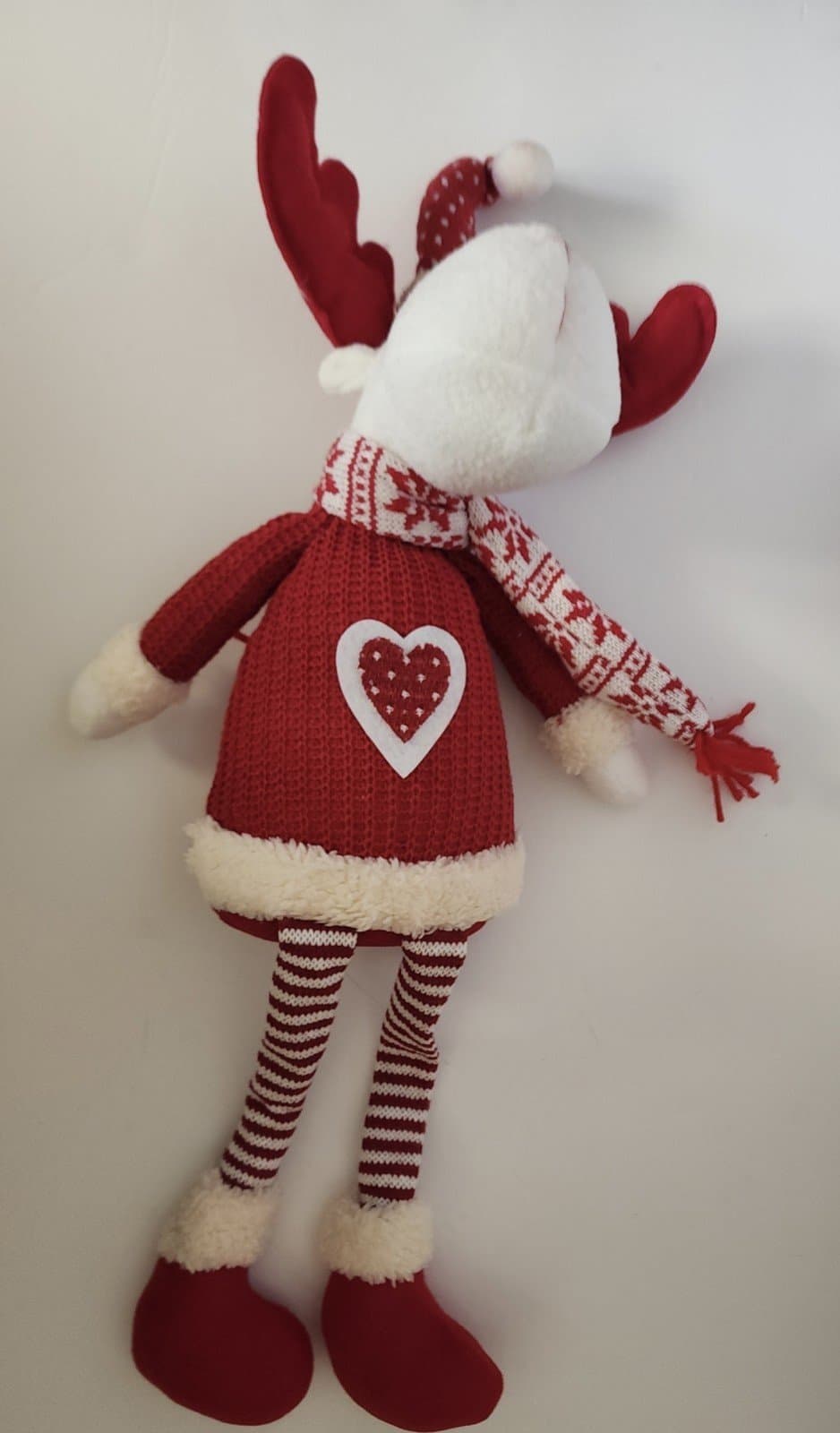 OhMill Christmas Figurine Window Display Plush Sitting Decorative Shelf Sitters - Thumbnail 3