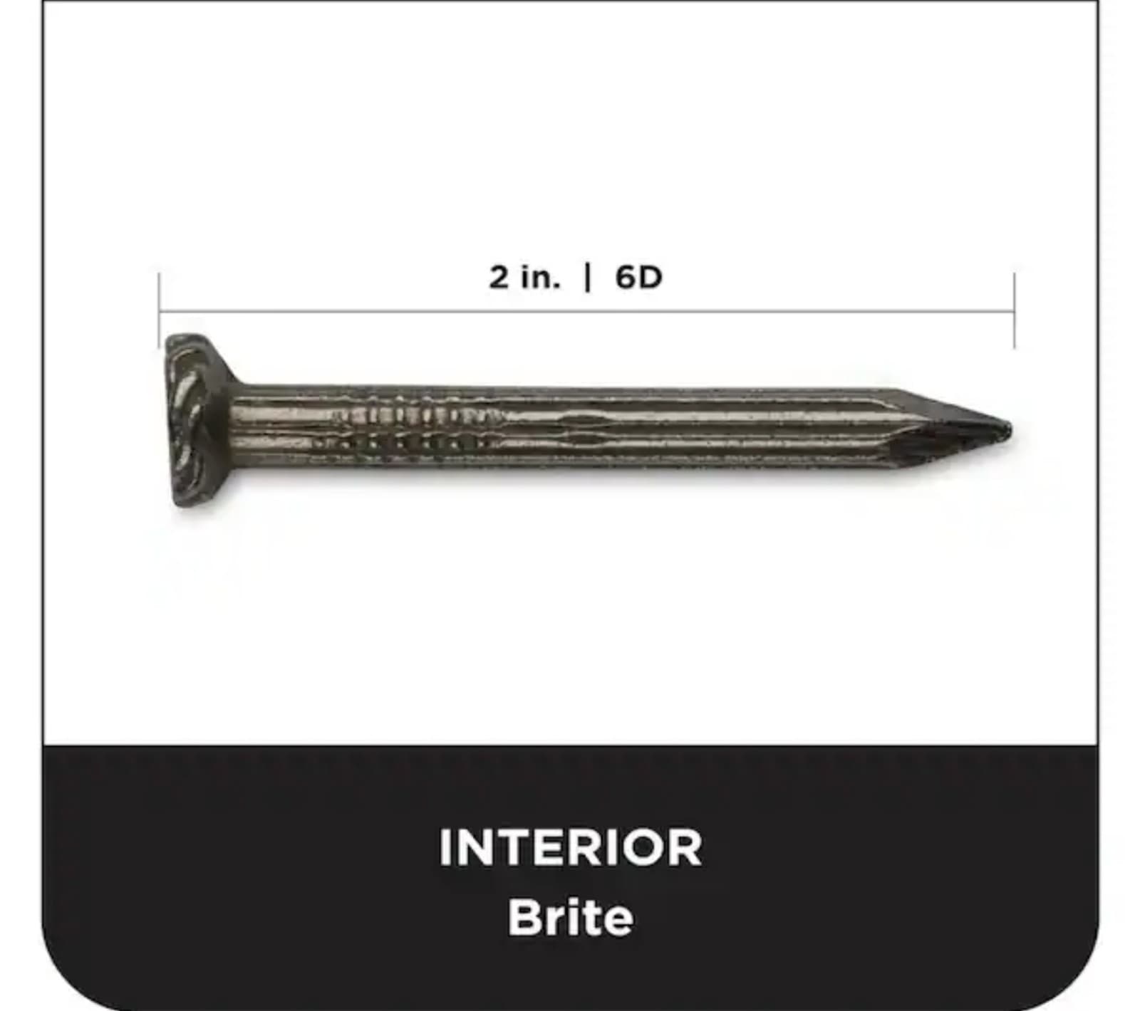 Grip Rite 2in Fluted Masonry Nails 5lbs 489ct - Thumbnail 2