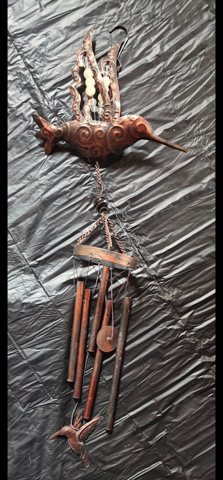 Vintage Hummingbird Wind Chime - Image 1