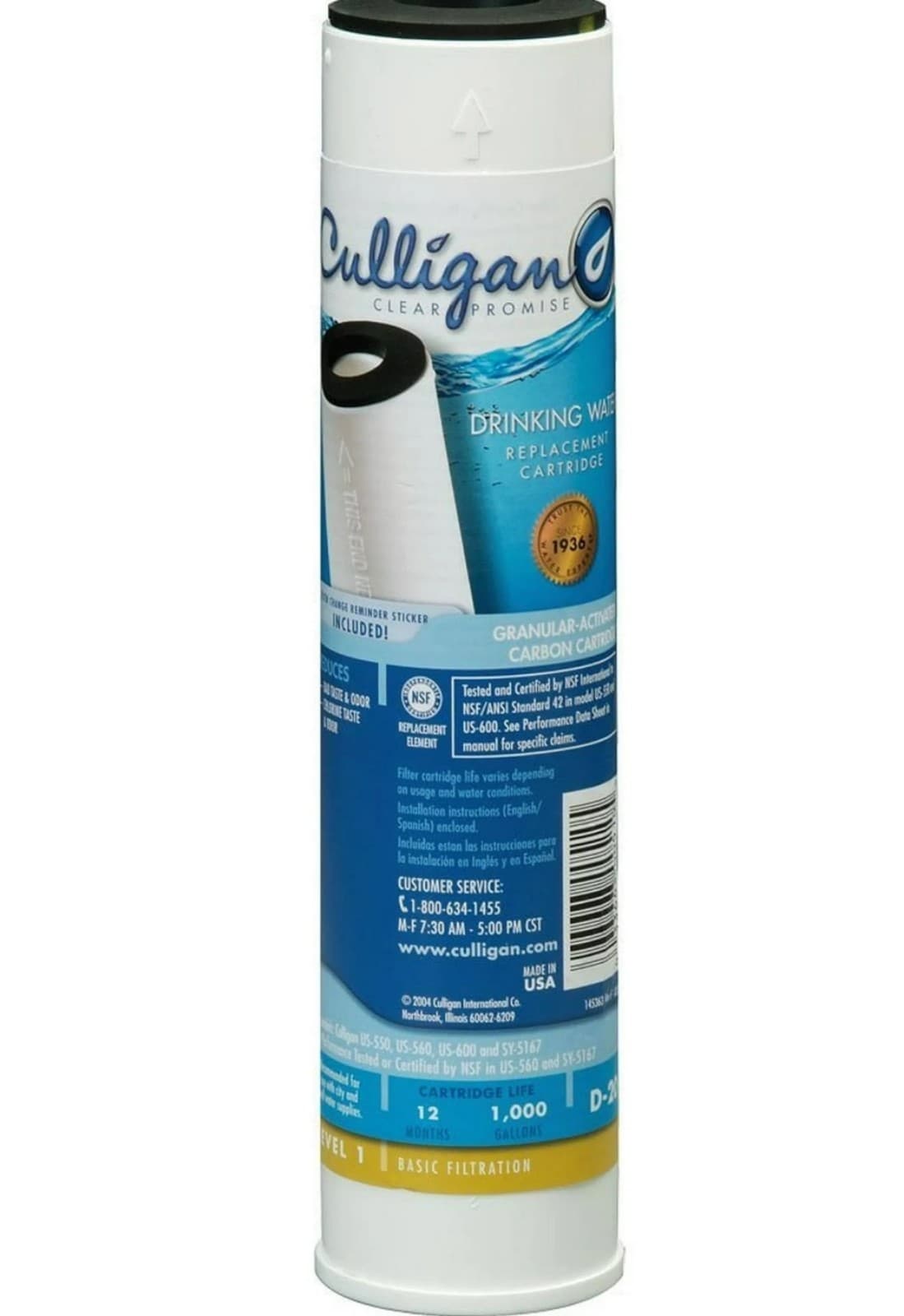 Culligan D-20A Basic Drinking Water Filtation Replacement Cartridge - Image 1