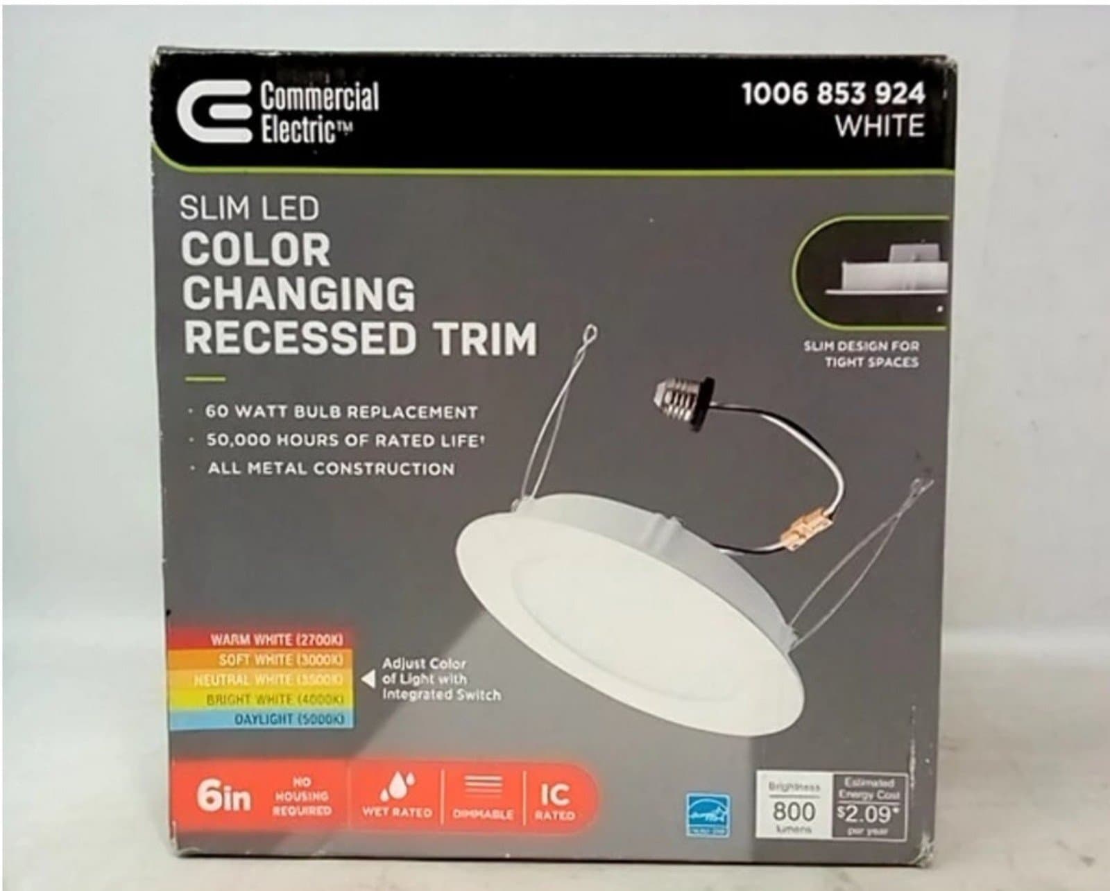 Recessed Trim LED Light 6 inch - Image 1