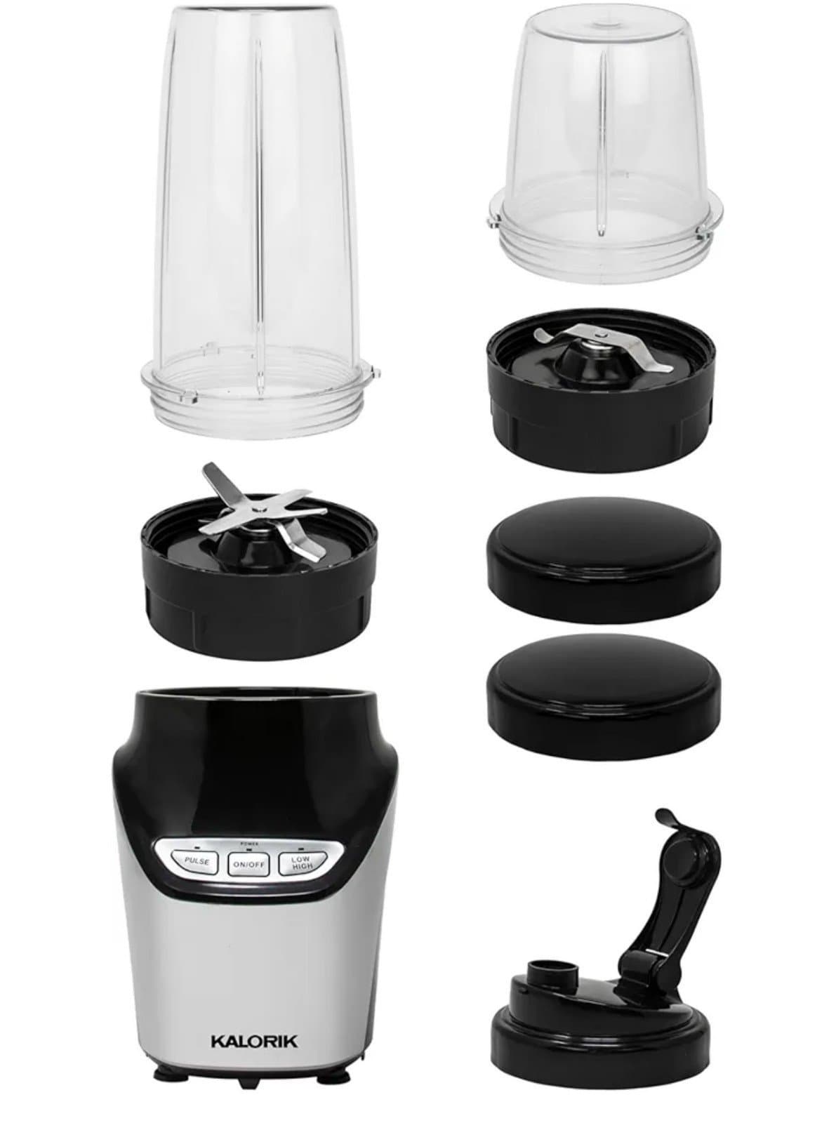 Kalorik 8-Piece Nutrition Blender Set, Black - Thumbnail 4