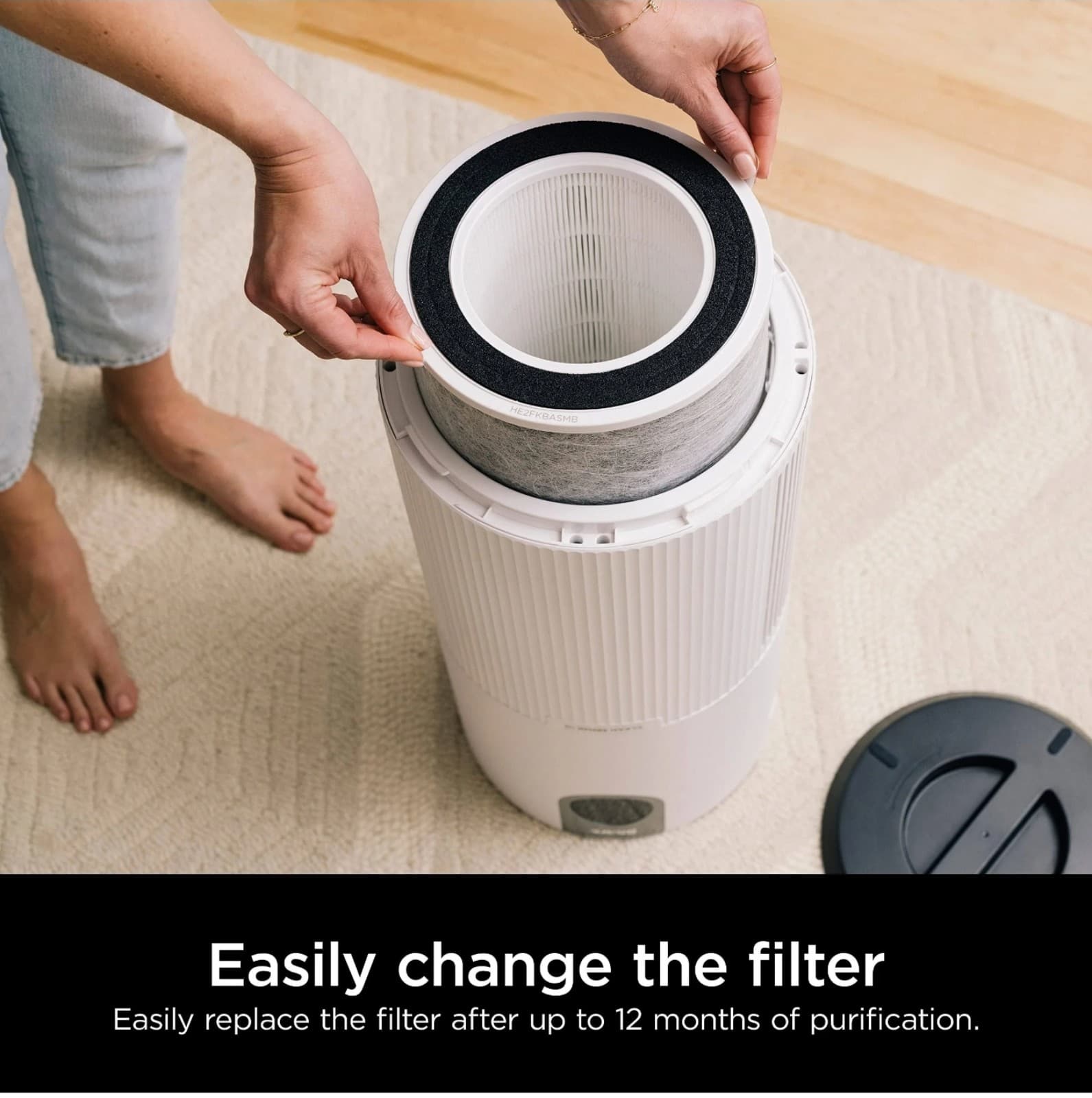 Shark Air Purifier Replacement Filter Anti-Allergen 12 Month Filter HP100 HC450 - Thumbnail 3