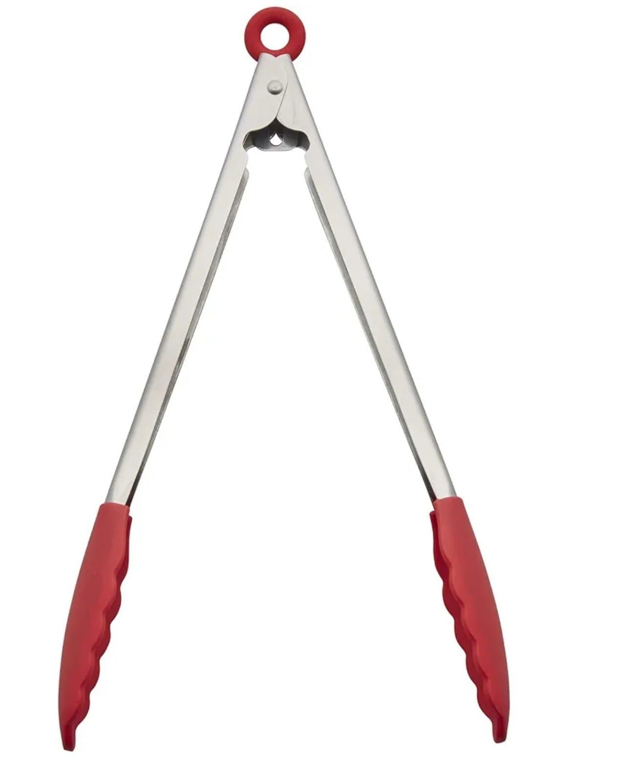 Instant Pot Official 12-Inch Kitchen Tongs, Red - Durable Stainless Steel & BPA- - Thumbnail 3