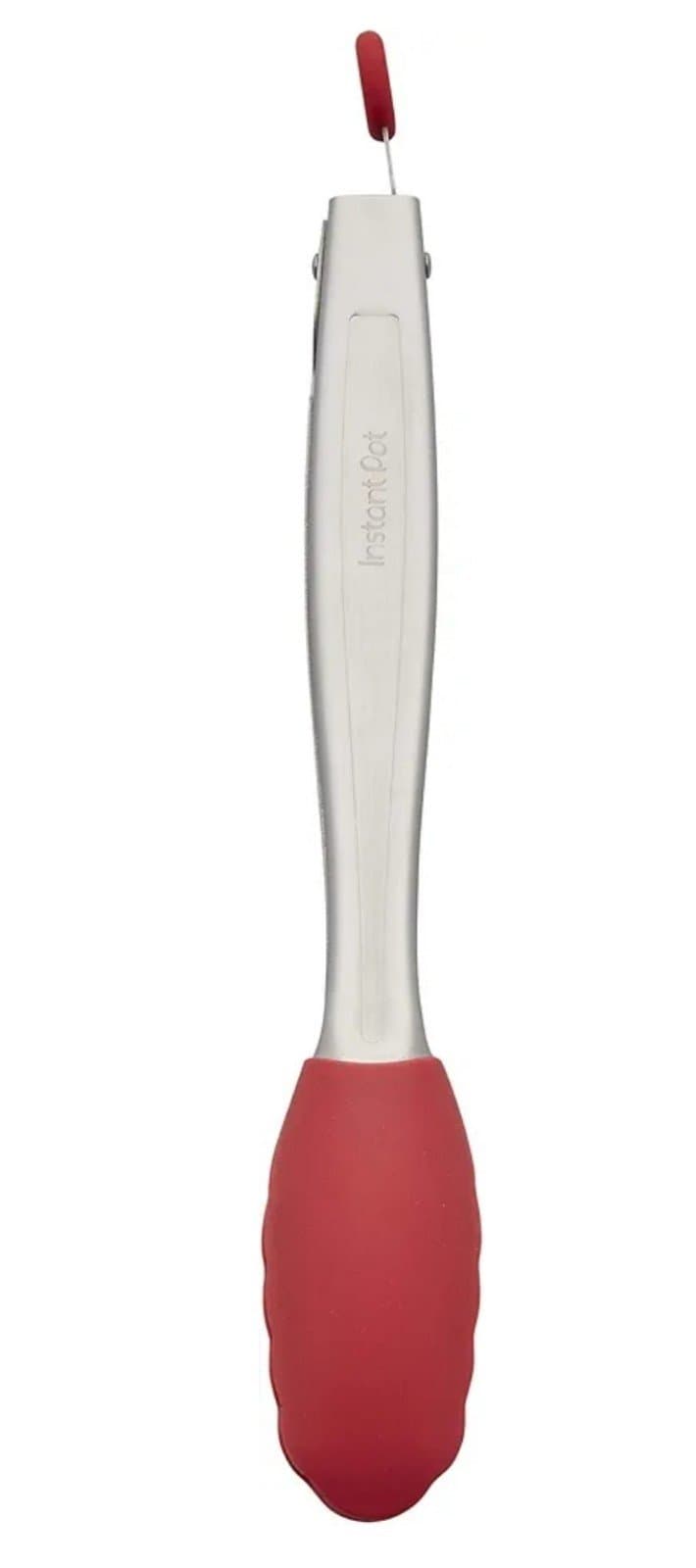 Instant Pot Official 12-Inch Kitchen Tongs, Red - Durable Stainless Steel & BPA- - Thumbnail 2