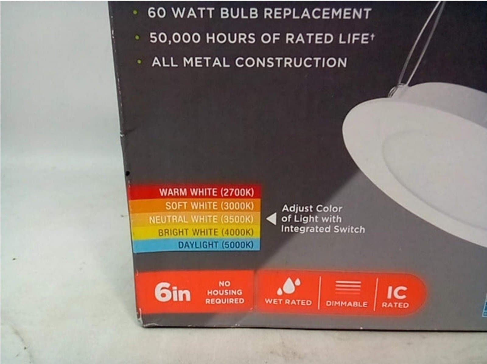 Recessed Trim LED Light 6 inch - Thumbnail 5