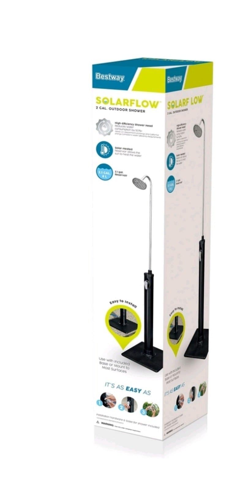 Bestway Flowclear SolarFlow 2 Gal Solar-Heated Outdoor Shower - Thumbnail 6