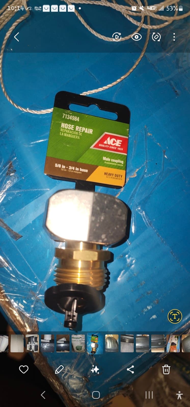 Hose Repair Mender 5/8”-3/4” Heavy Duty - Image 1