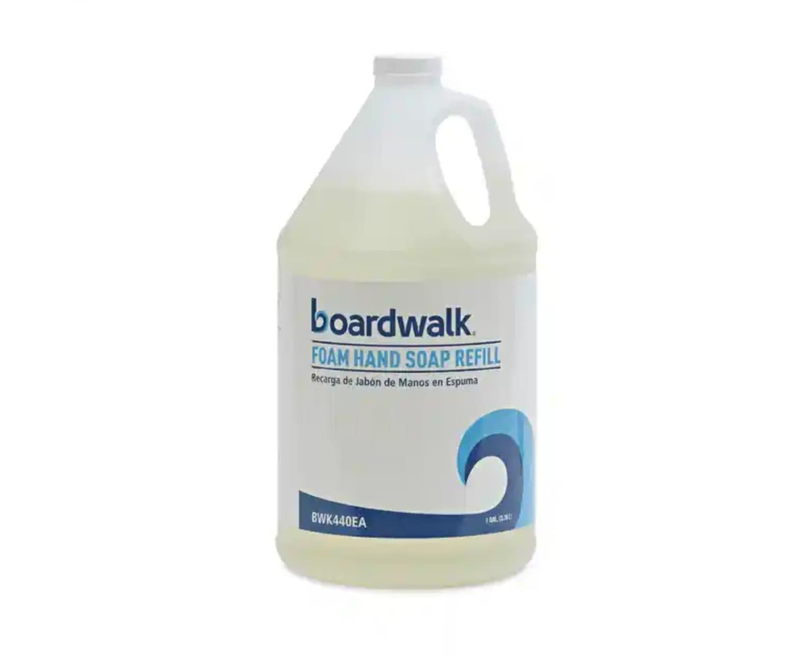 Boardwalk Foaming Hand Soap Refill, Herbal Mint Scent, 1 gal - Image 1