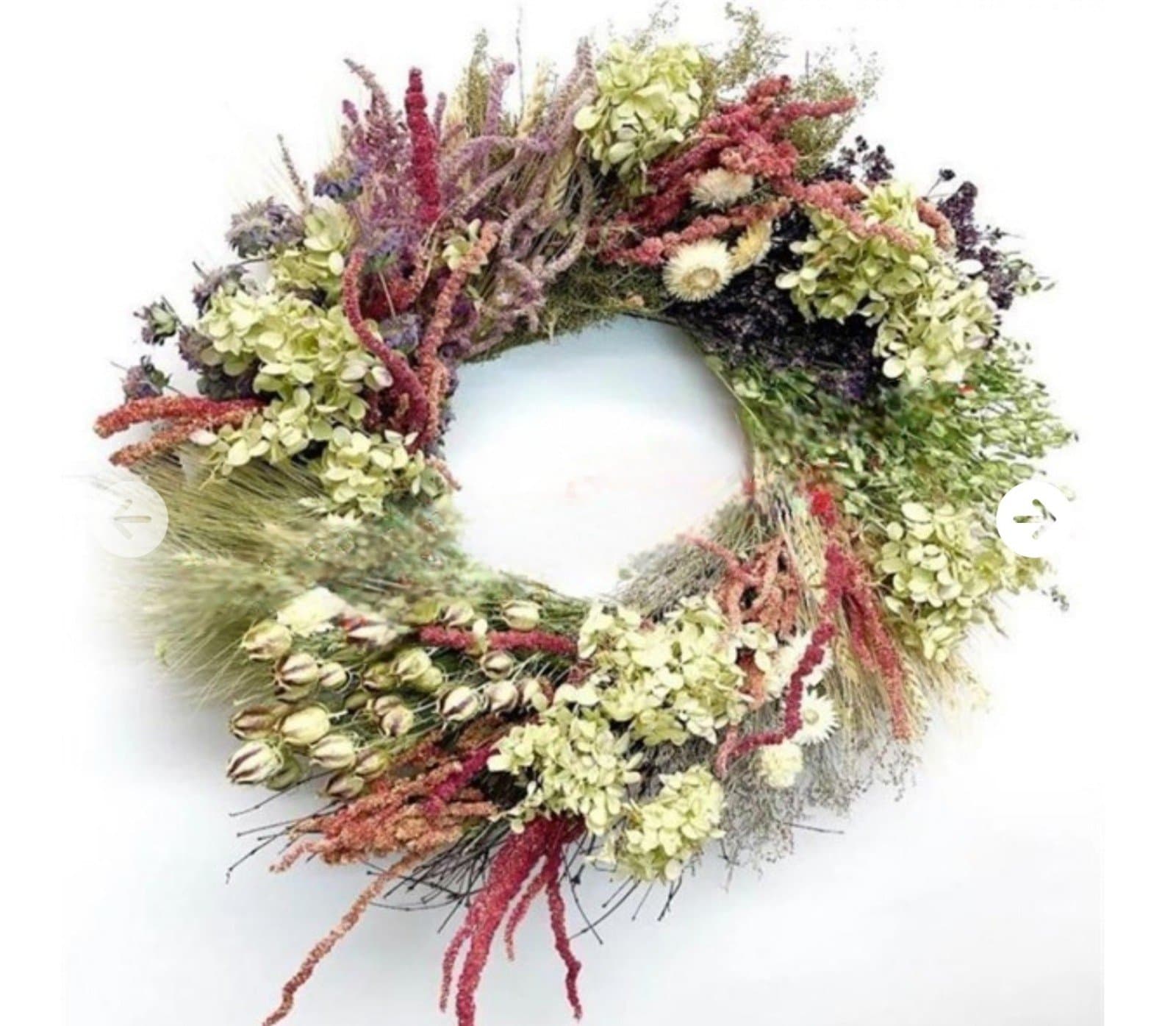 National Tree Company Sloane Parker 22" Seasonal Natural Floral Wreath Decor - Image 1