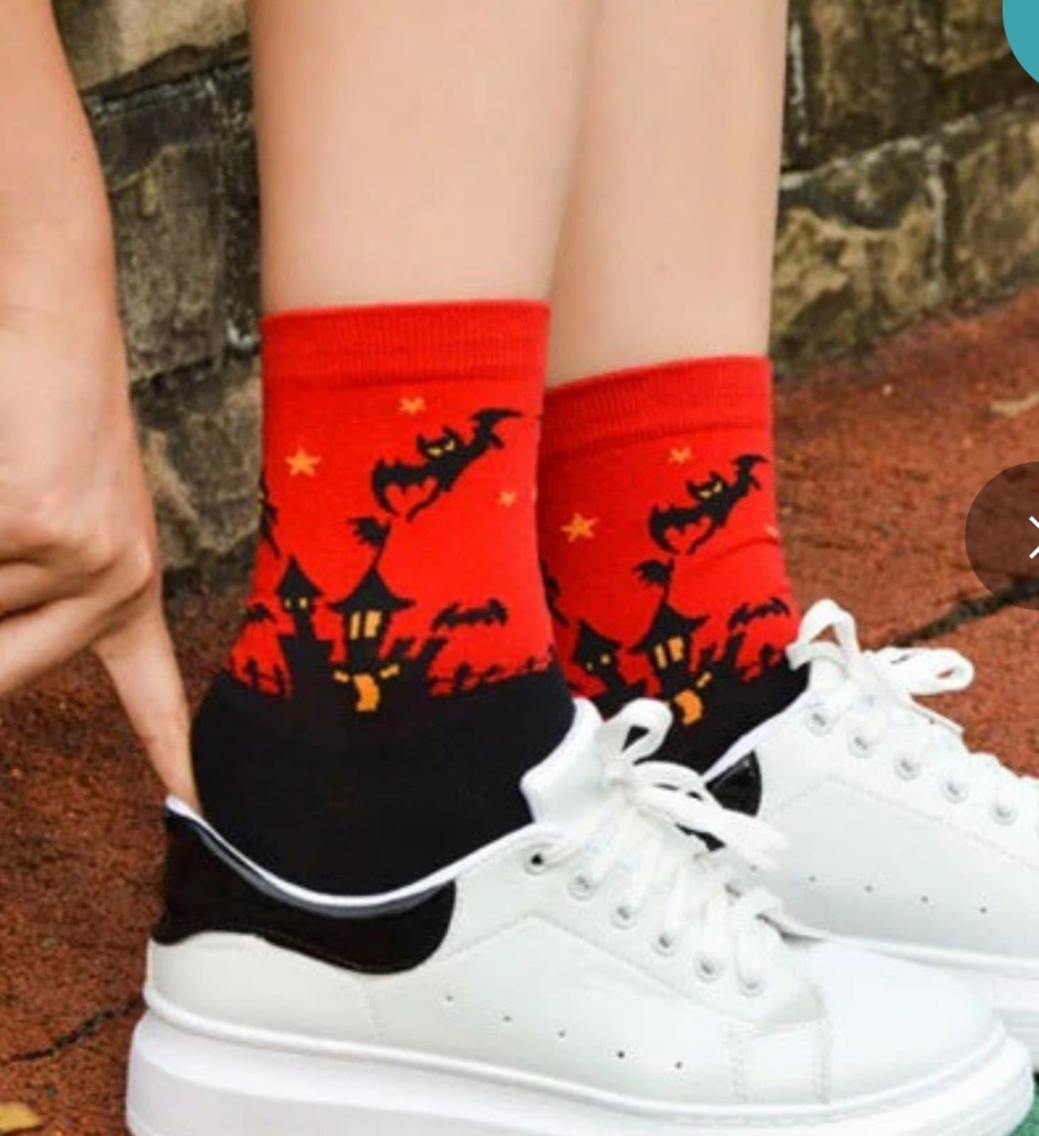 Halloween Socks by Sock Panda size Medium - Thumbnail 2