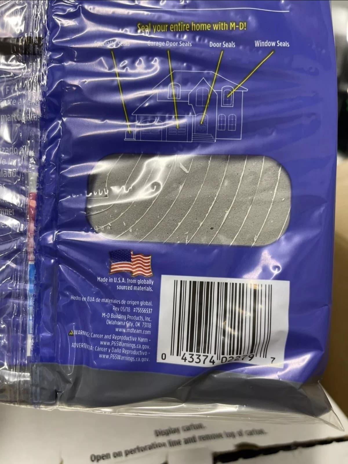 Md Foam Window Seal Lot of 4 Packs Gray 17 Feet 1/8"-1/4" NEW Sealed 02279 - Thumbnail 3