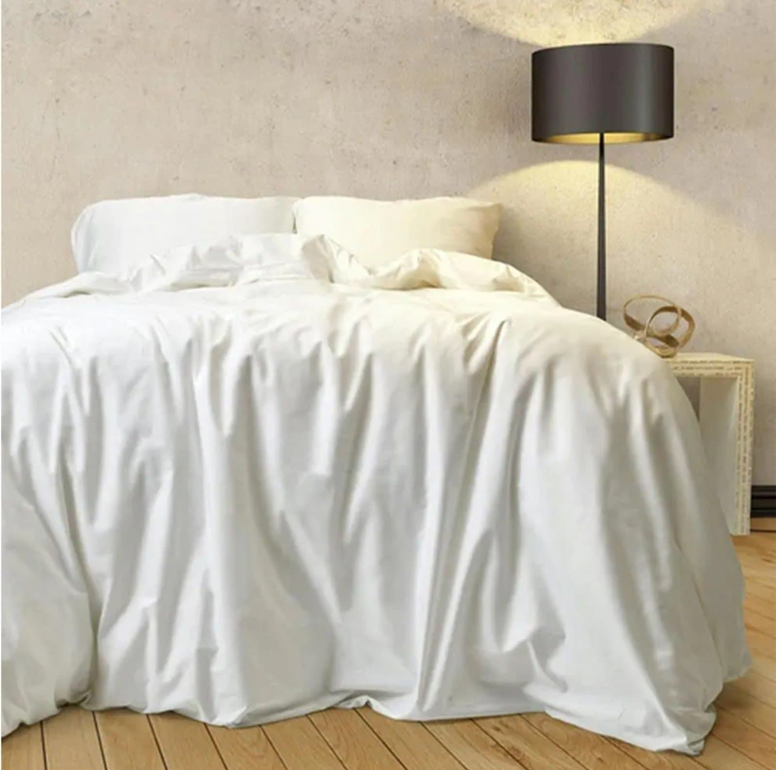 Sleepgram King Size White Duvet Cover - Thumbnail 3