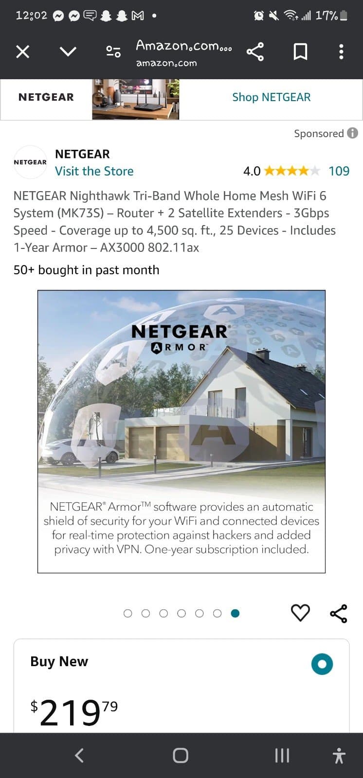 NETGEAR Nighthawk Tri-Band Whole Home Mesh WiFi 6 System (MK73S) - Thumbnail 7