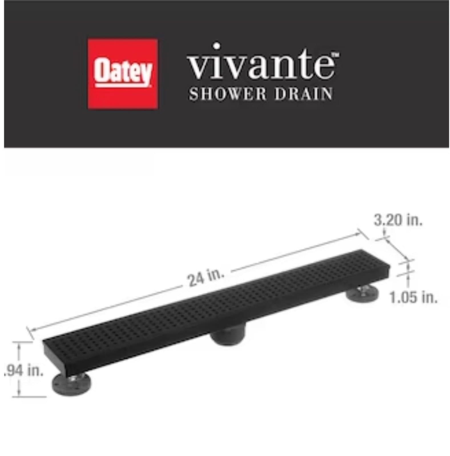 Linear Shower Drain with Square Pattern by Oatey - Thumbnail 5