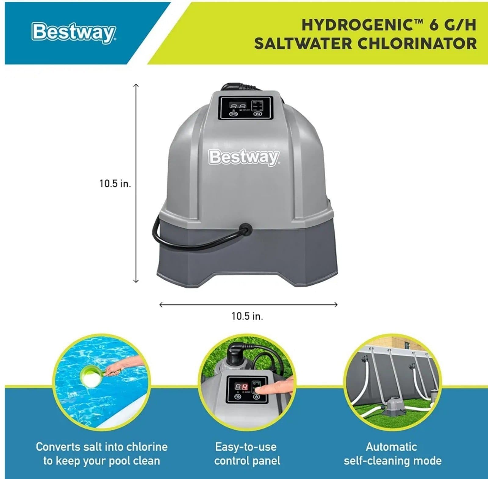 Bestway Salt Water Chlorinator 6 G/H - A1016 - Thumbnail 2