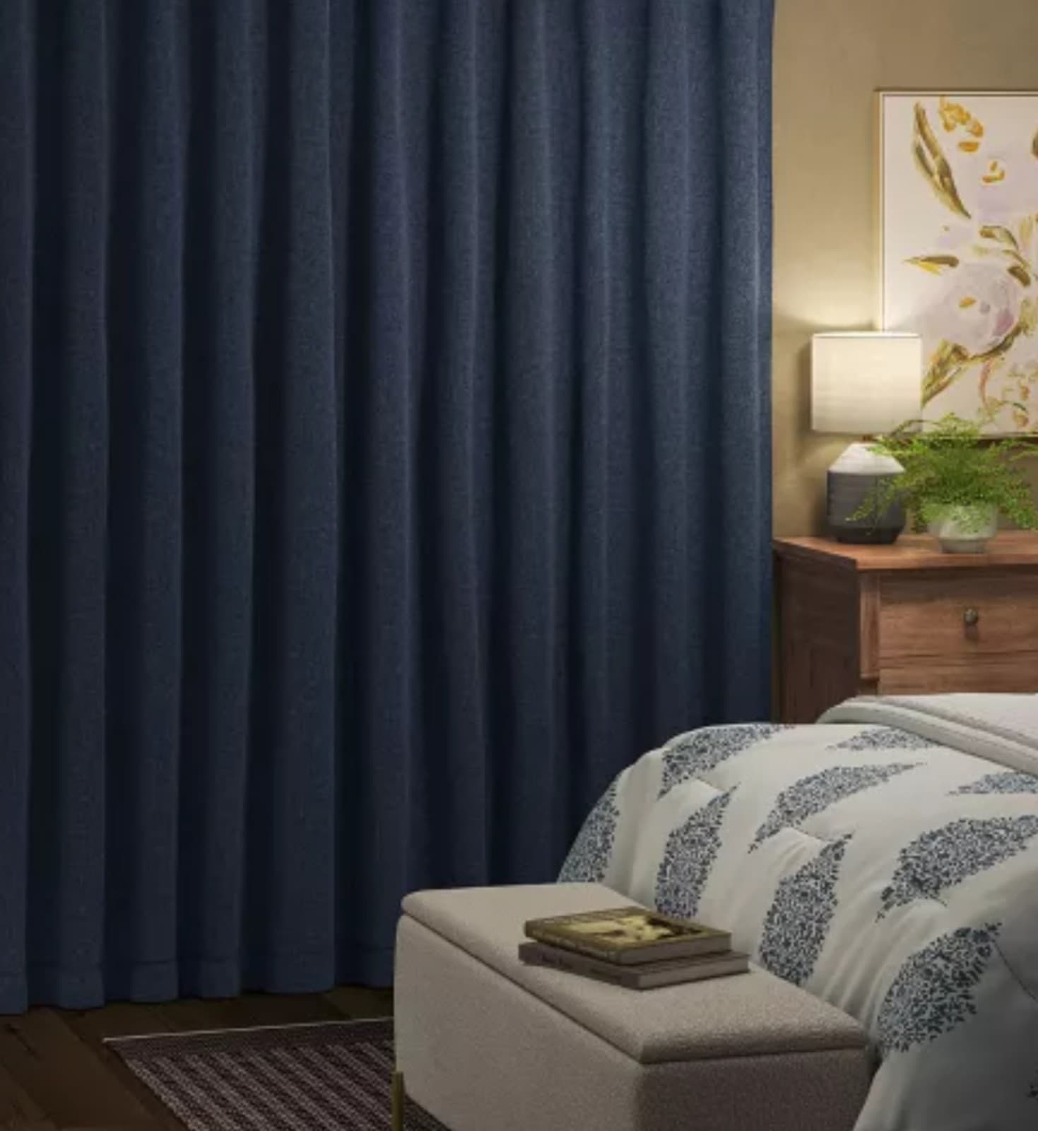 Blackout Window Curtain Panel - Threshold 50" x 84" - Thumbnail 3