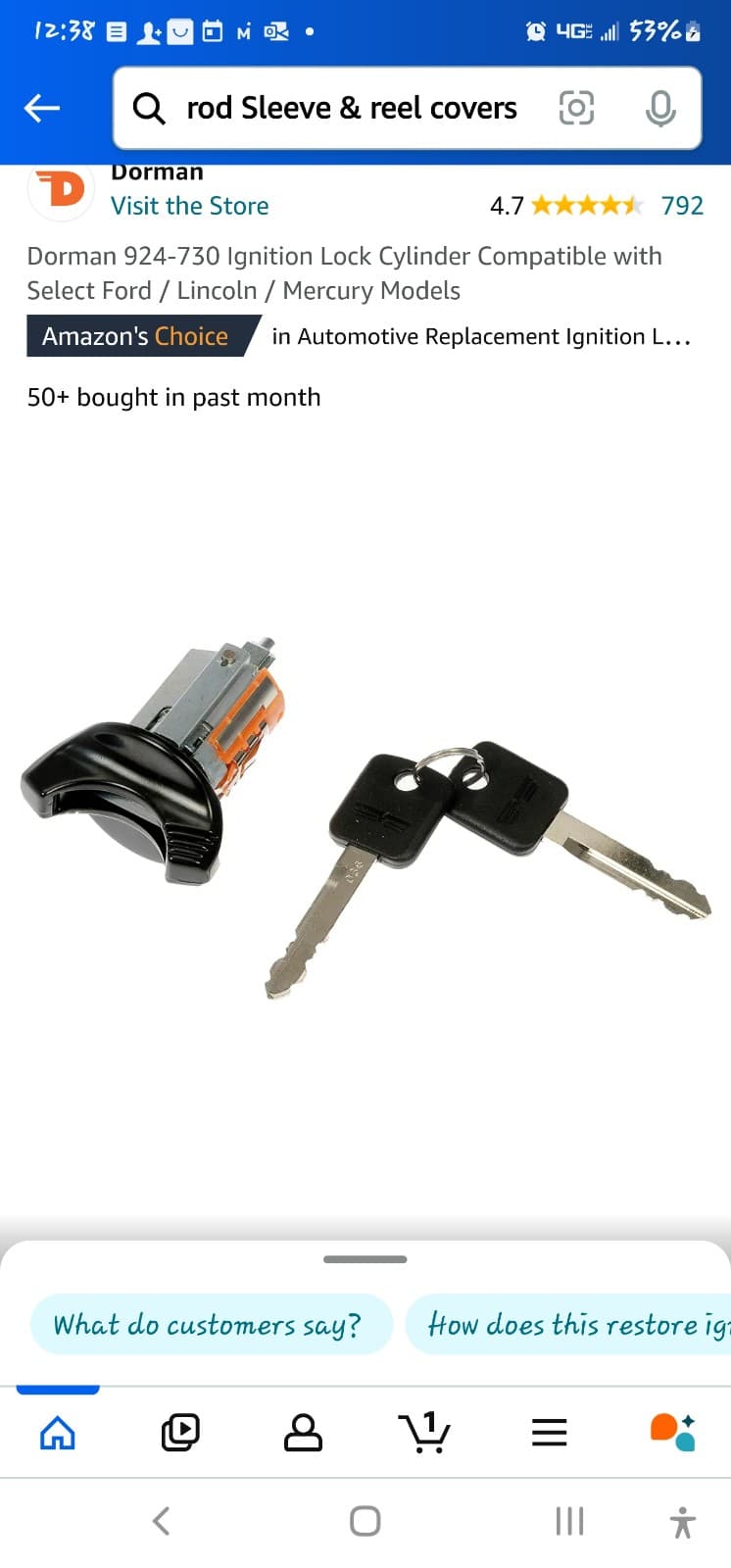 Ford Ignition Lock 1996-2020 - 8-Cut / 707624C - Image 1